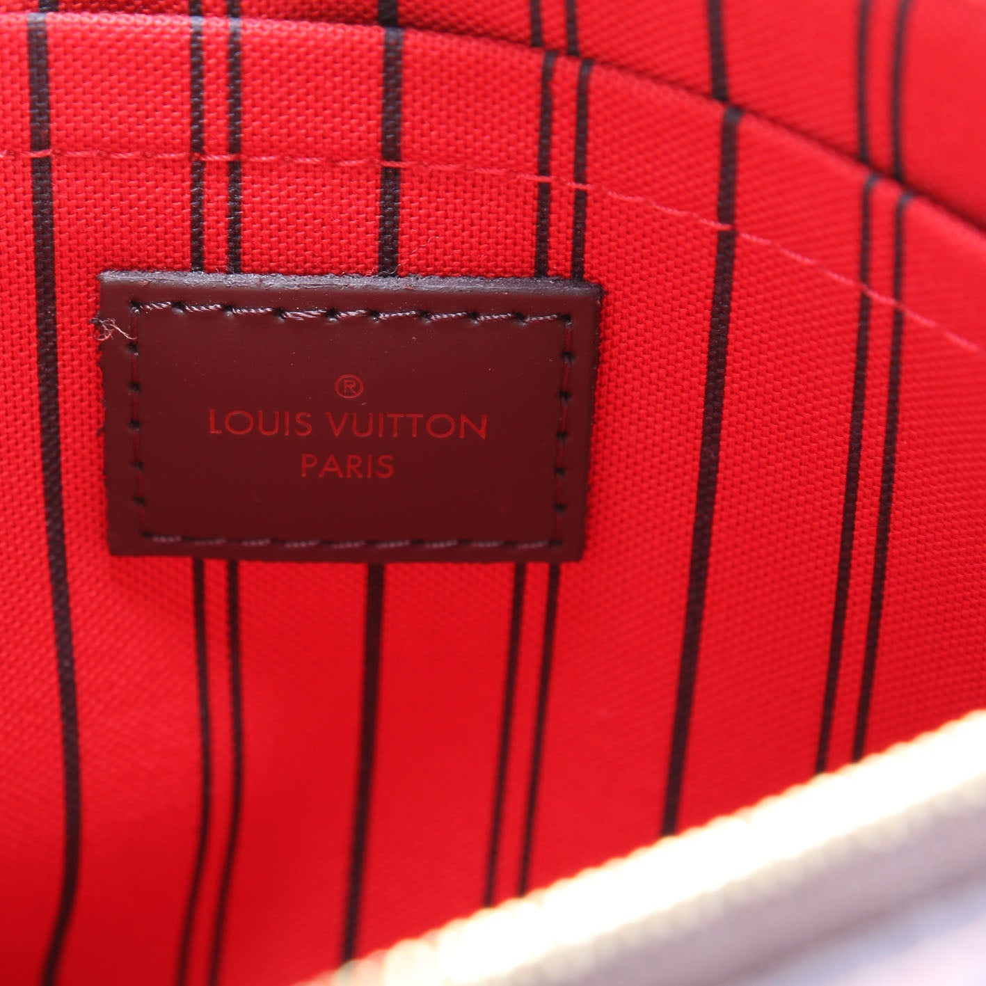Neverfull With Wallet MM Damier Ebene Red