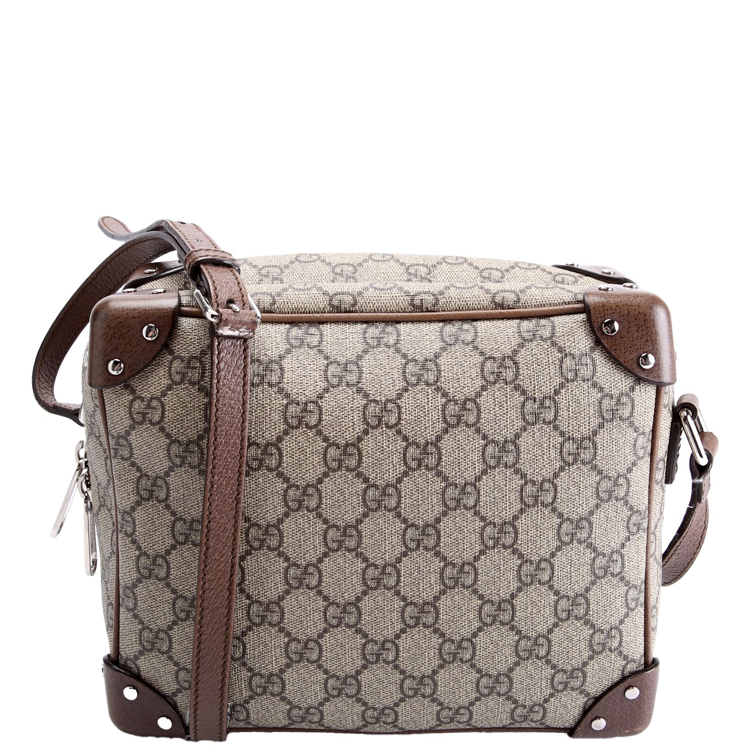 626363 GG Supreme Square Messenger Bag Beige/Brown