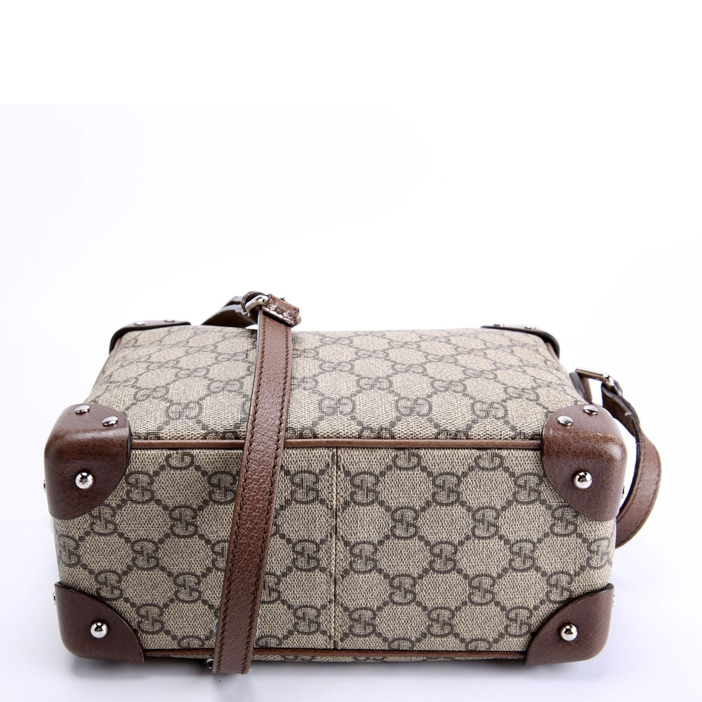626363 GG Supreme Square Messenger Bag Beige/Brown