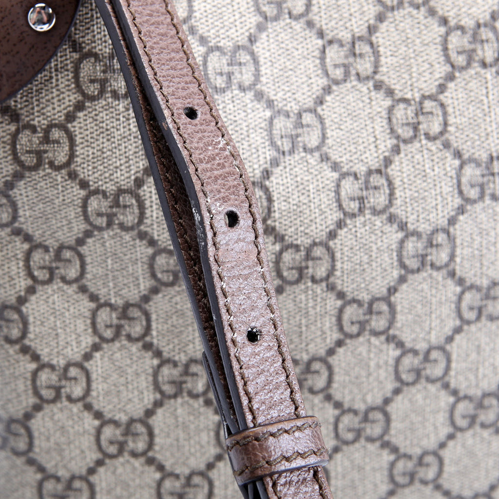 626363 GG Supreme Square Messenger Bag Beige/Brown