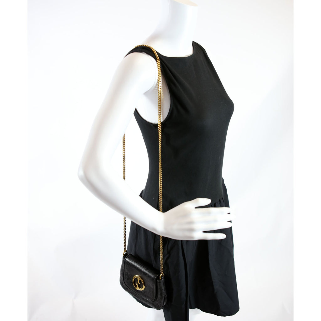 251821 1973 Chain Bag Small Black