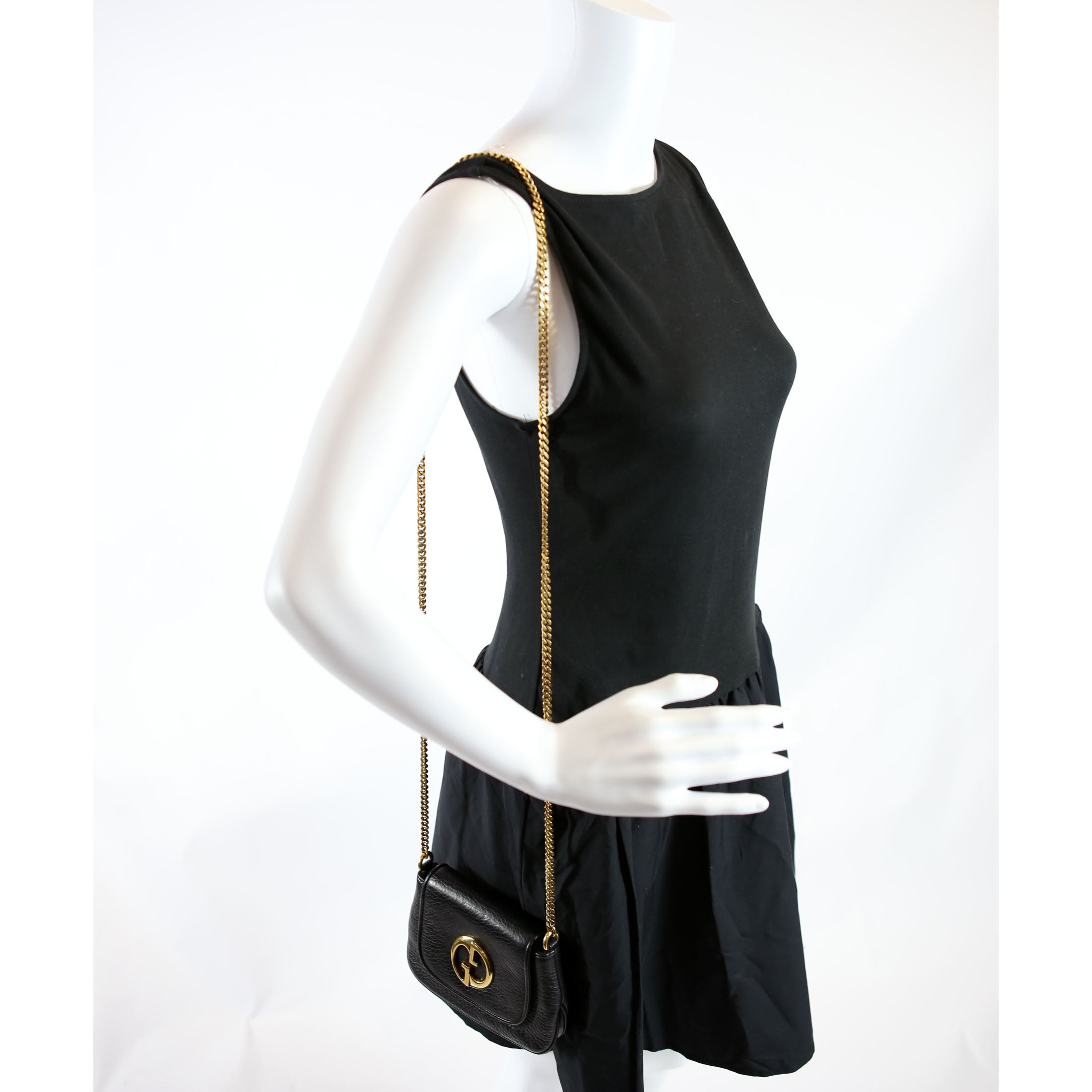 251821 1973 Chain Bag Small Black