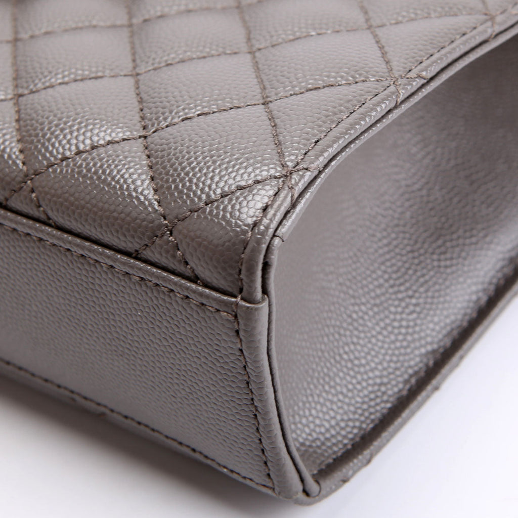 SAINT LAURENT Envelope Medium Tri-Quilt 600185/487206 Grey