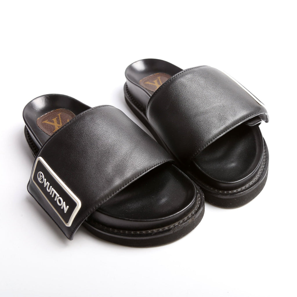 LV Sunset Flat Comfort Mules Size 35