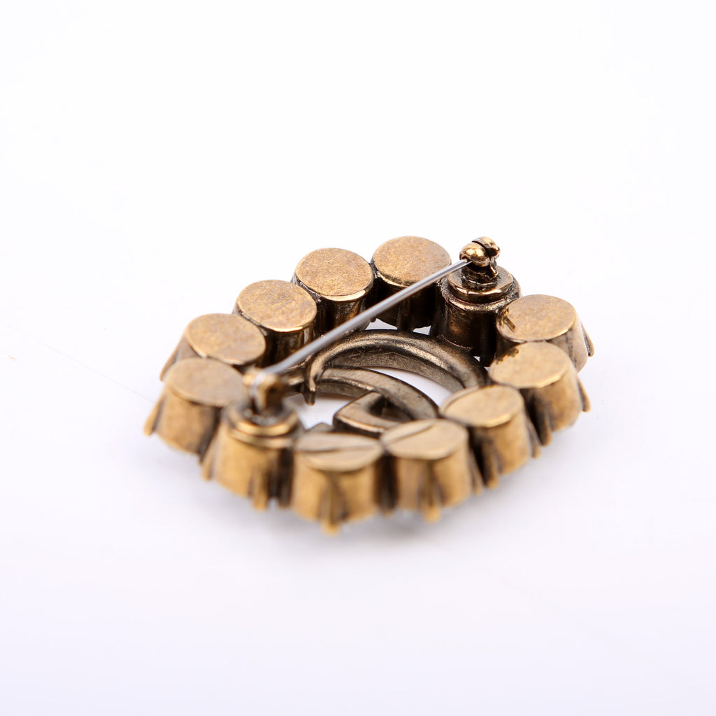 GG Marmont Crystal Brooch