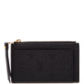 Porte Cartes Zip Empreinte Black