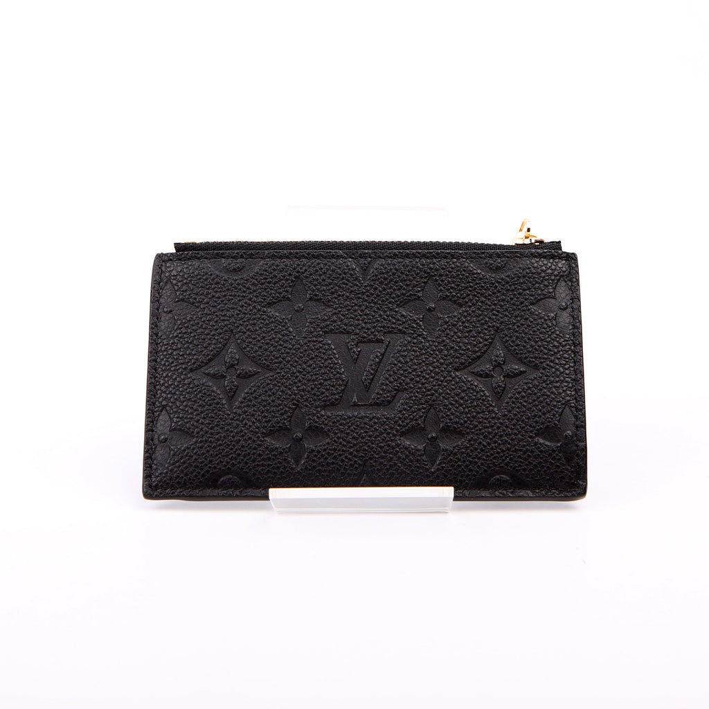 Porte Cartes Zip Empreinte Black