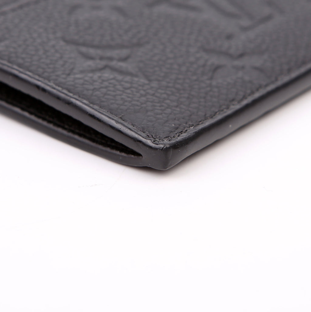 Porte Cartes Zip Empreinte Black