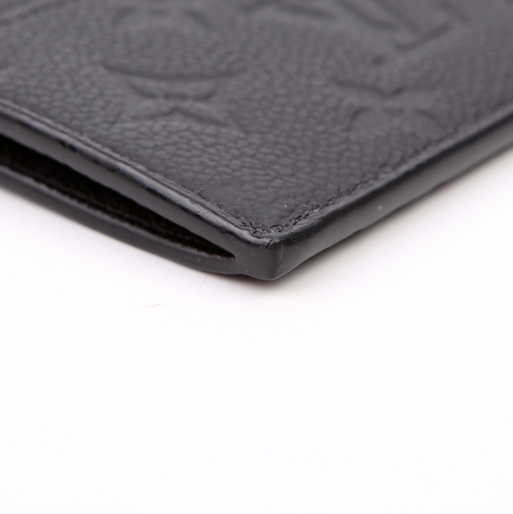 Porte Cartes Zip Empreinte Black
