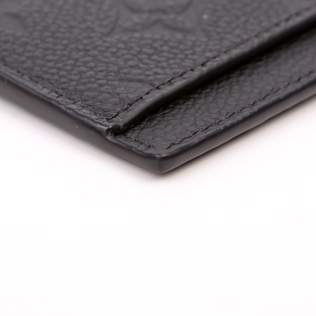 Porte Cartes Zip Empreinte Black