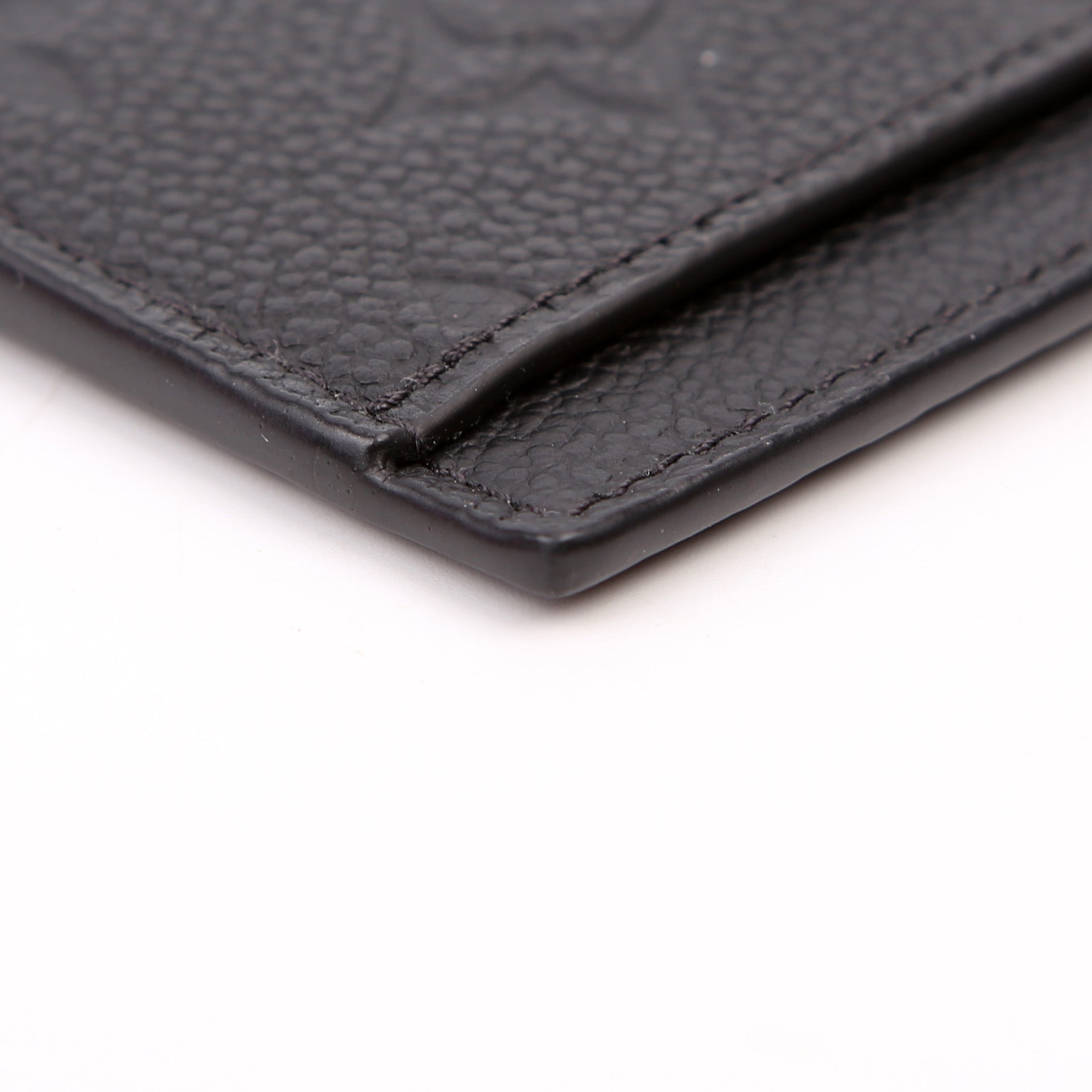 Porte Cartes Zip Empreinte Black