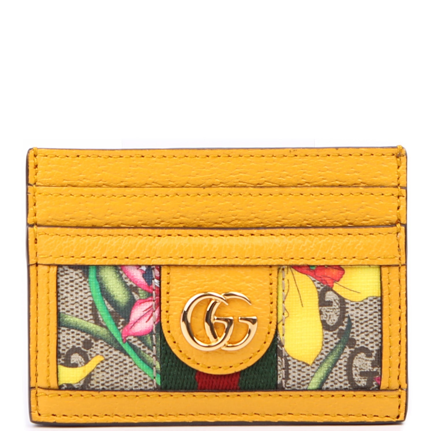 523159 Flora GG Card Case Yellow