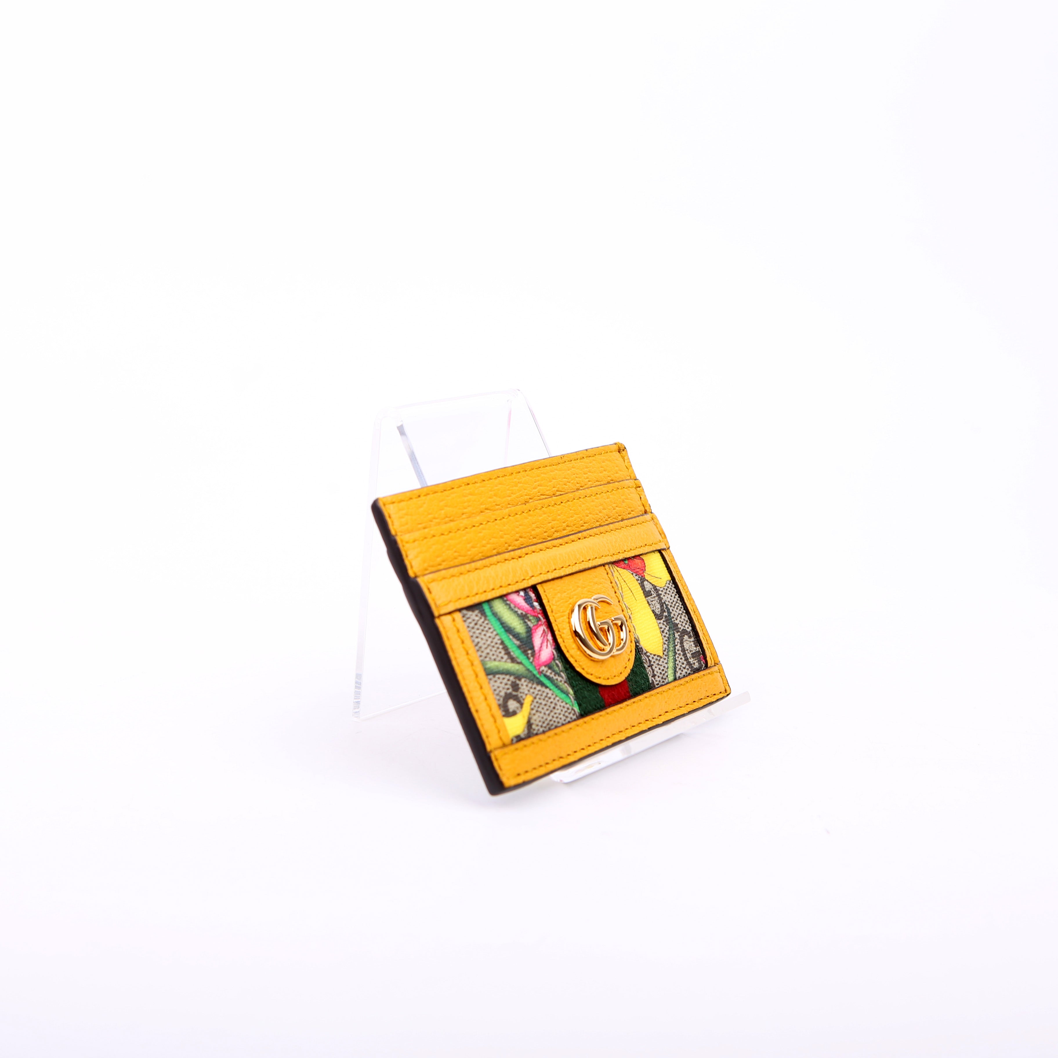523159 Flora GG Card Case Yellow
