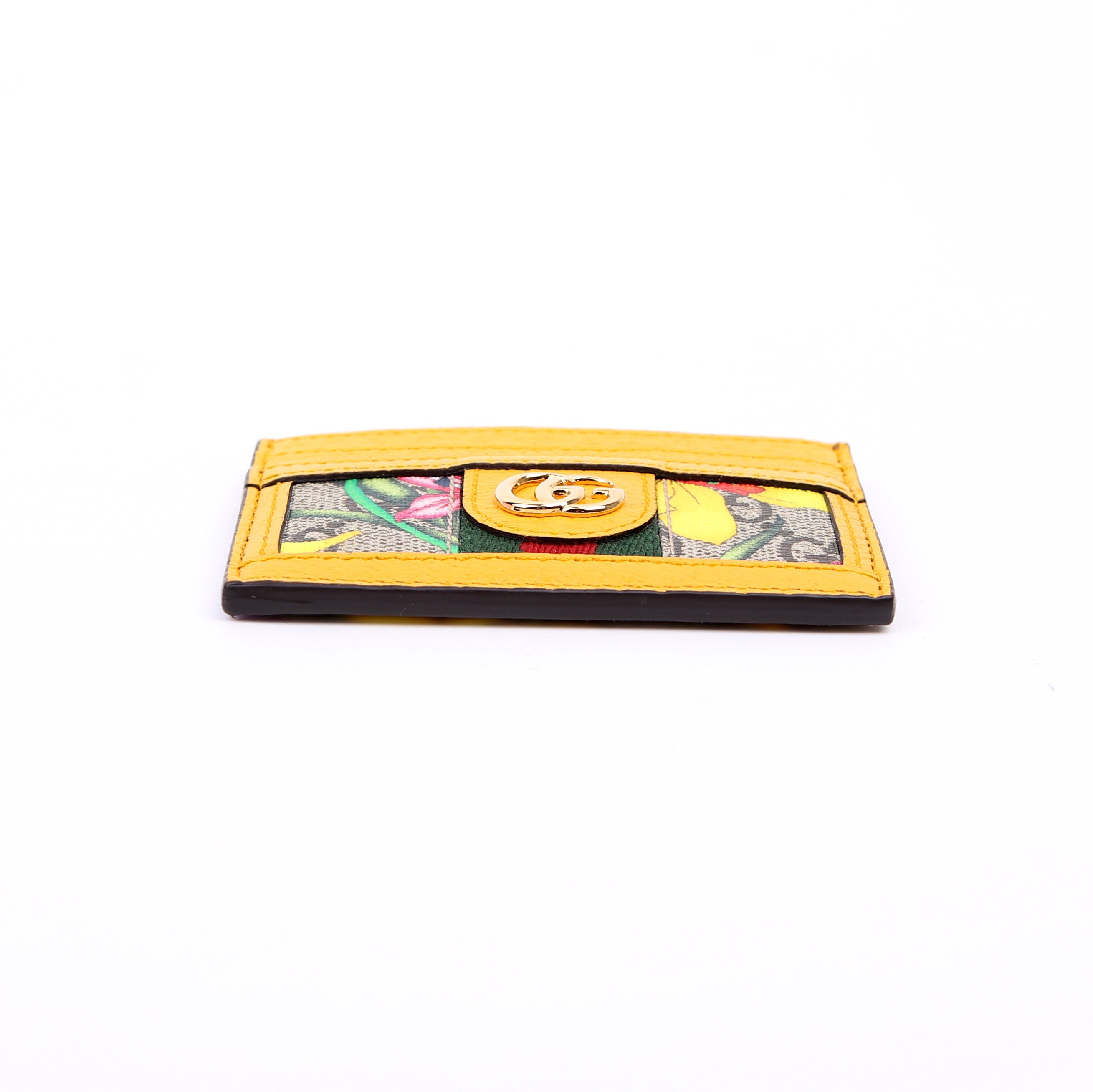 523159 Flora GG Card Case Yellow