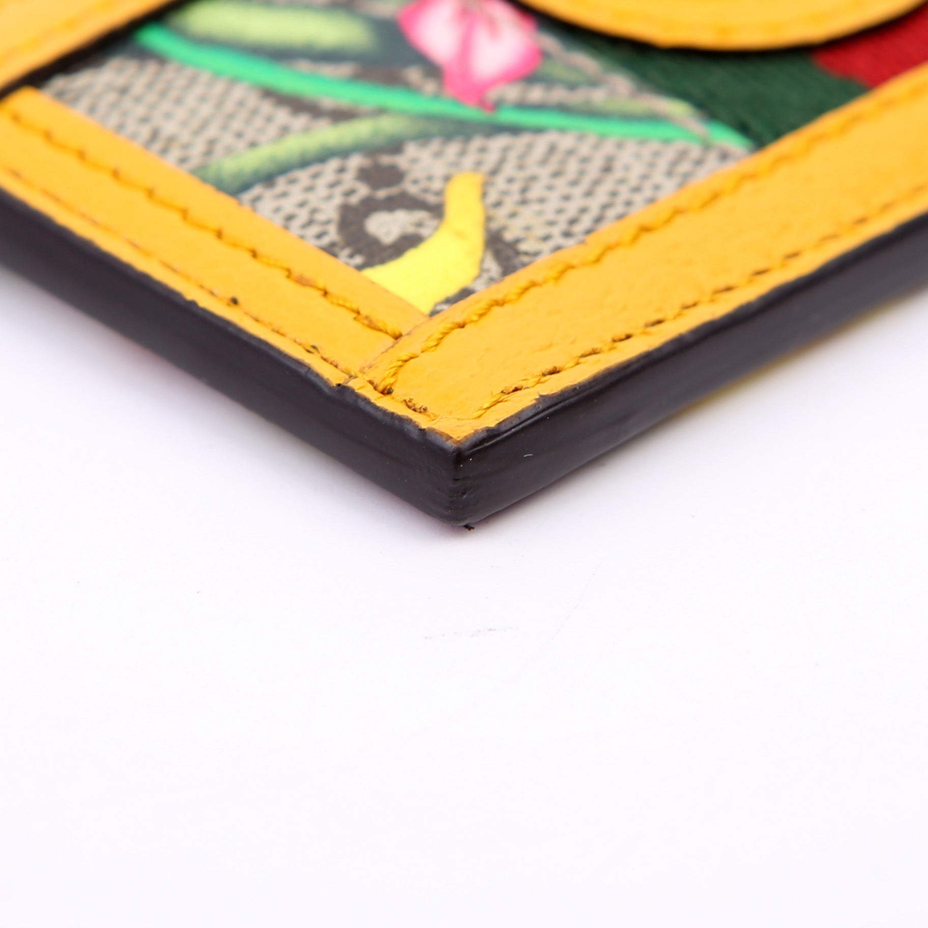 523159 Flora GG Card Case Yellow