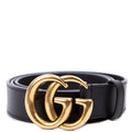 Gucci 414516 GG Marmont Belt Size 80/32 Black