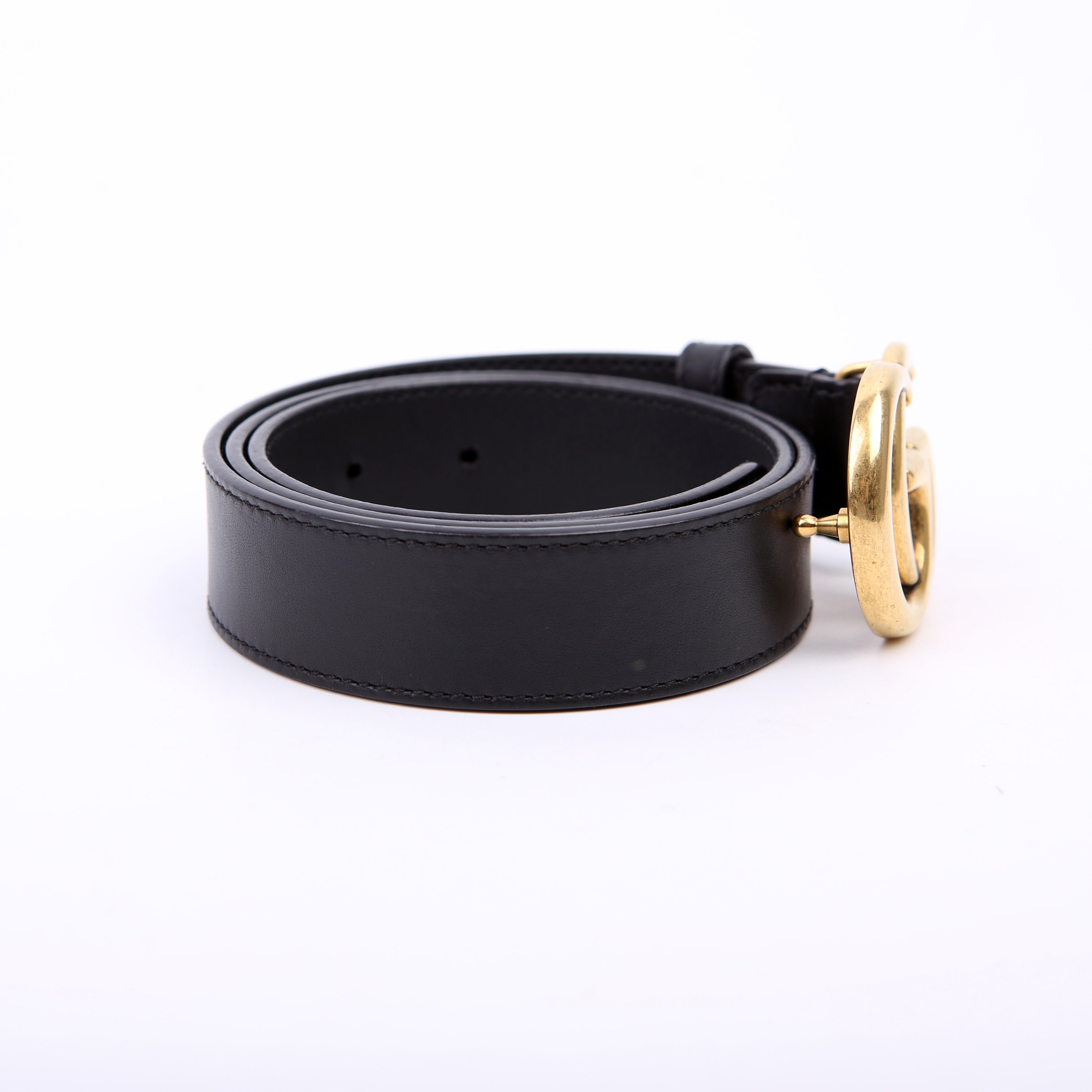 Gucci 414516 GG Marmont Belt Size 80/32 Black