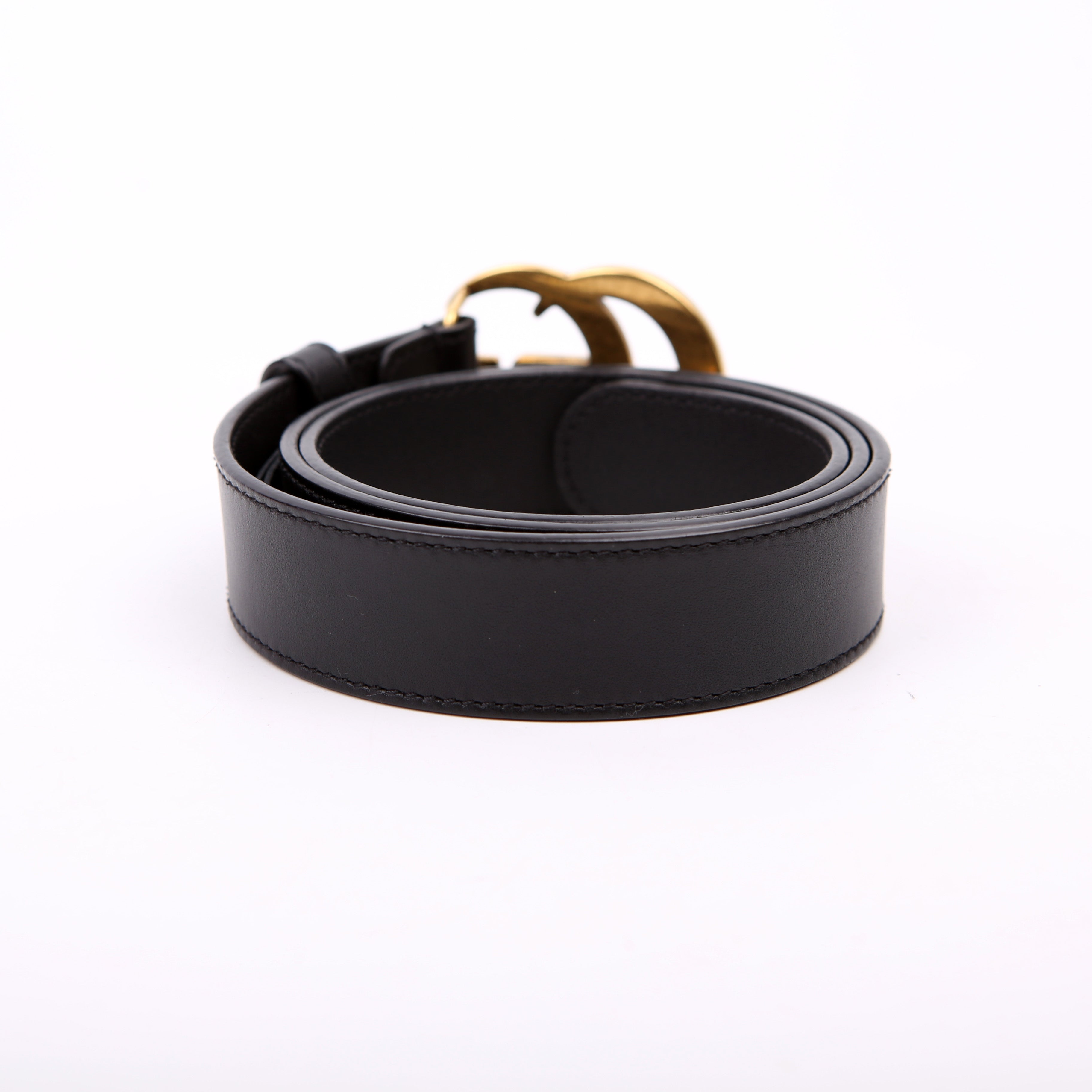 Gucci 414516 GG Marmont Belt Size 80/32 Black