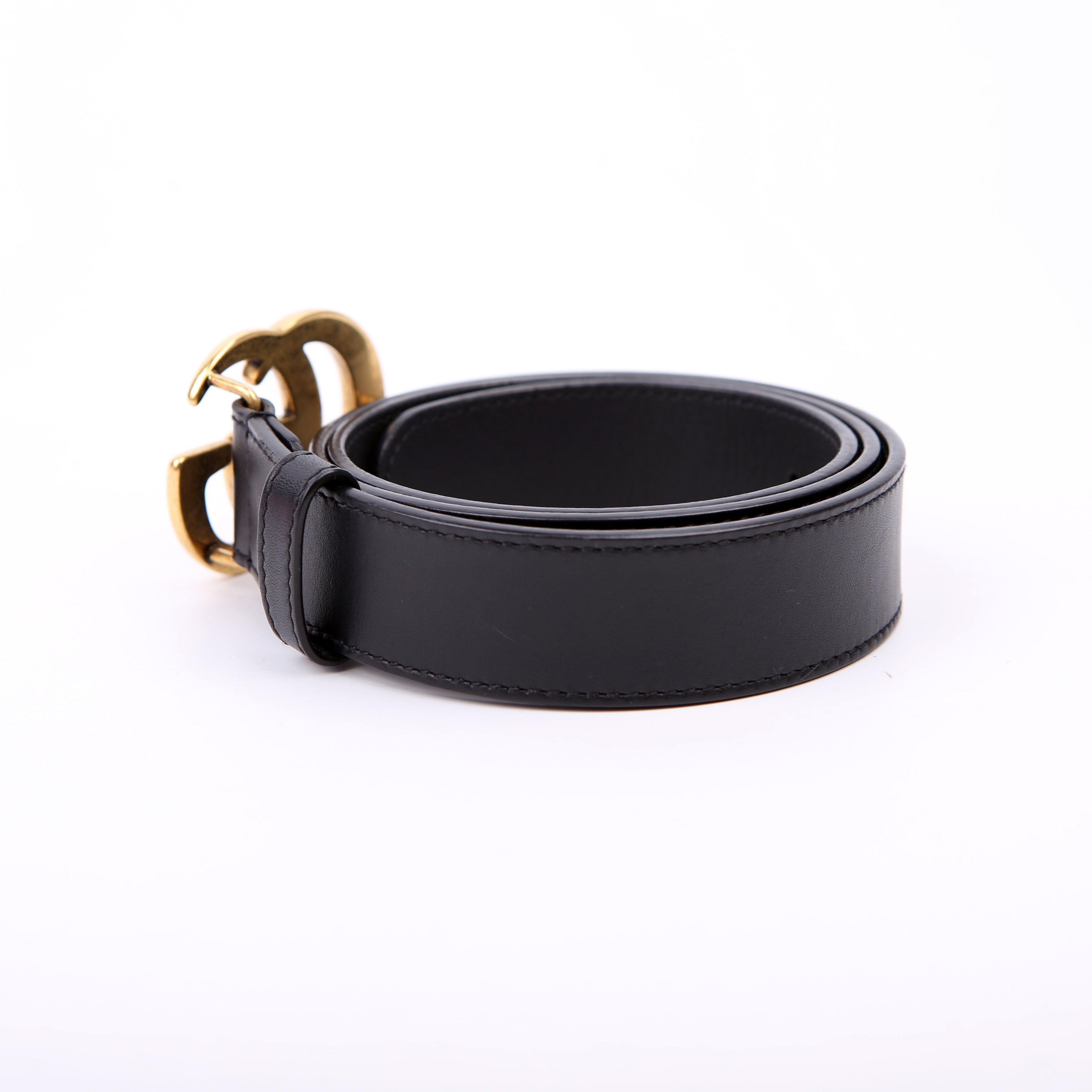 Gucci 414516 GG Marmont Belt Size 80/32 Black