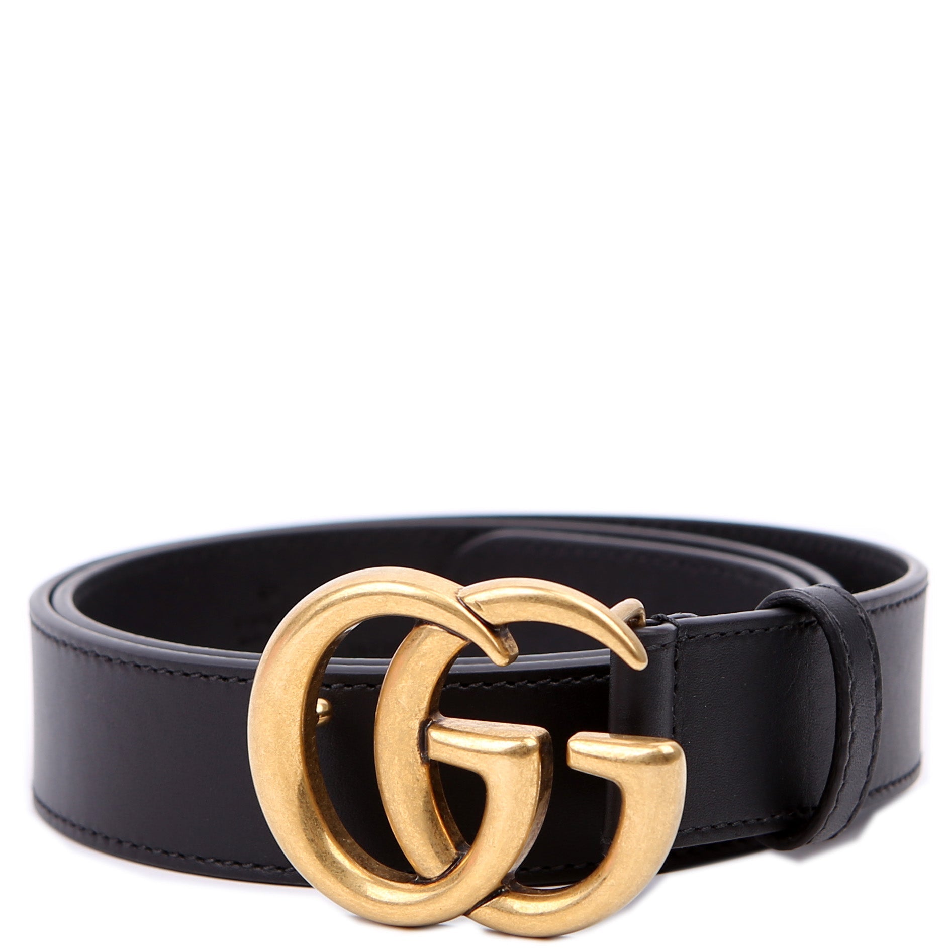 414516 GG Marmont Belt Size 80/32 Black