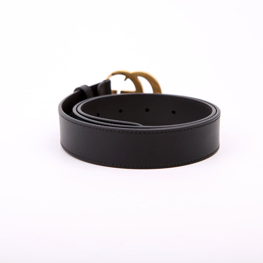 414516 GG Marmont Belt Size 80/32 Black