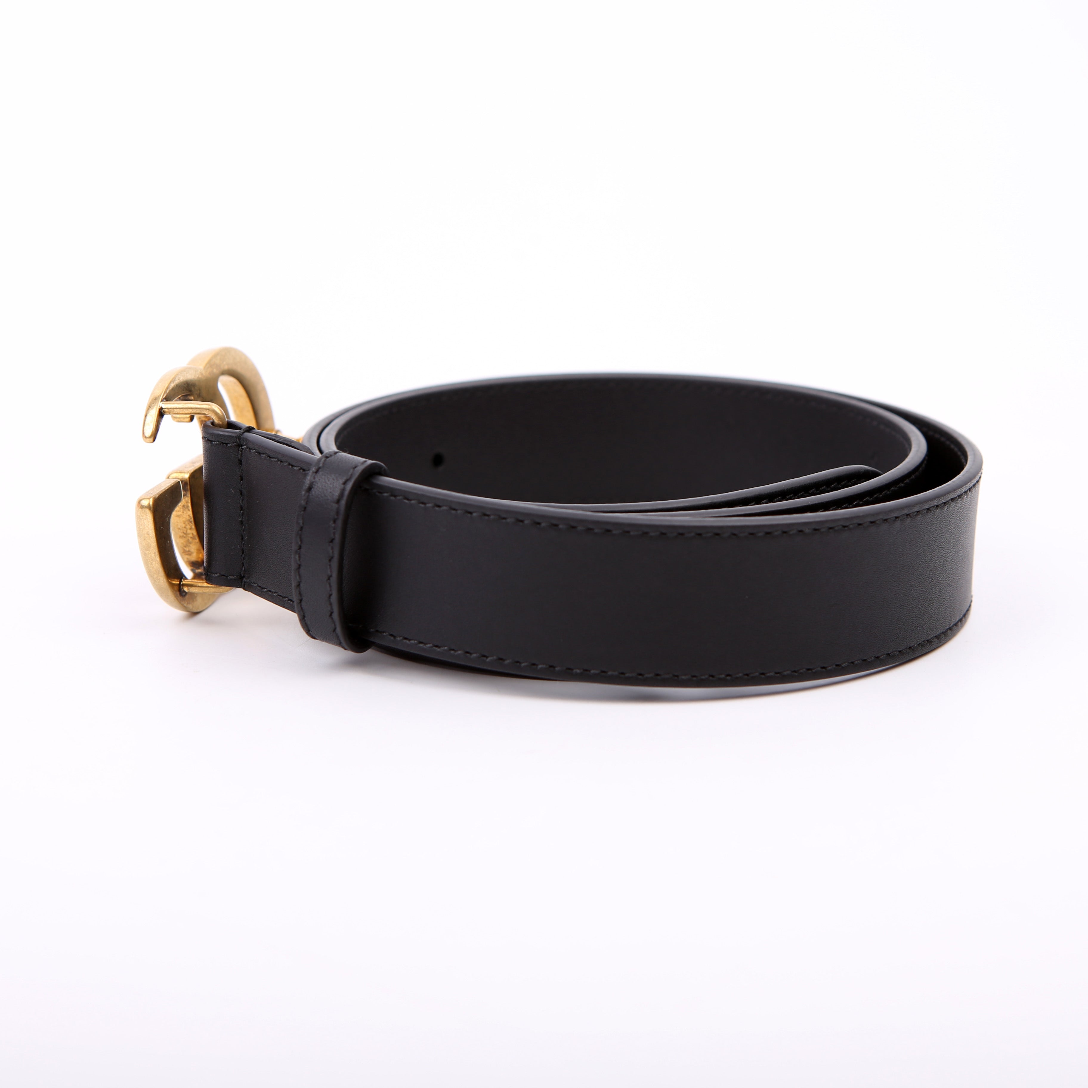 414516 GG Marmont Belt Size 80/32 Black