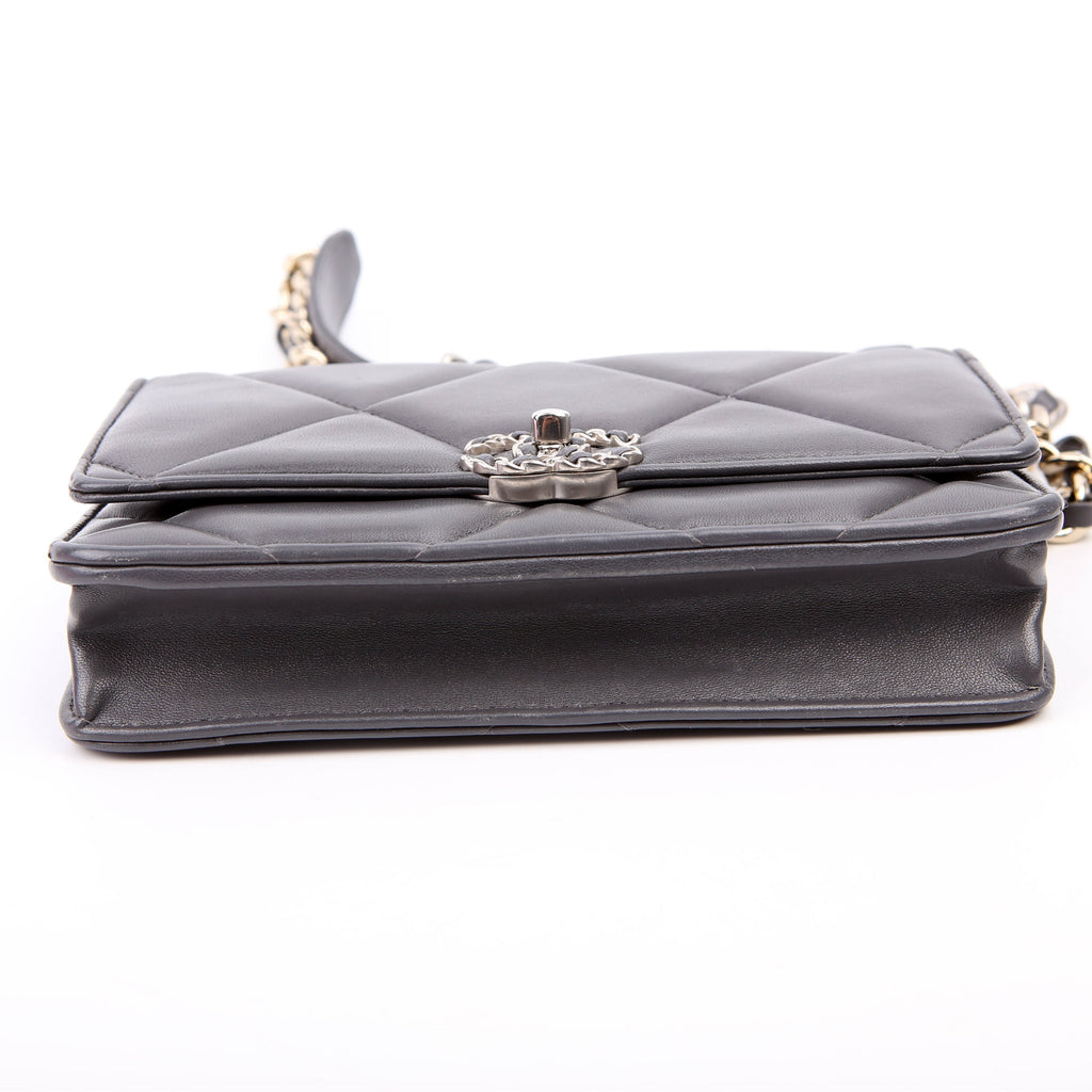 Chanel 19 WOC Quilted Lambskin Grey
