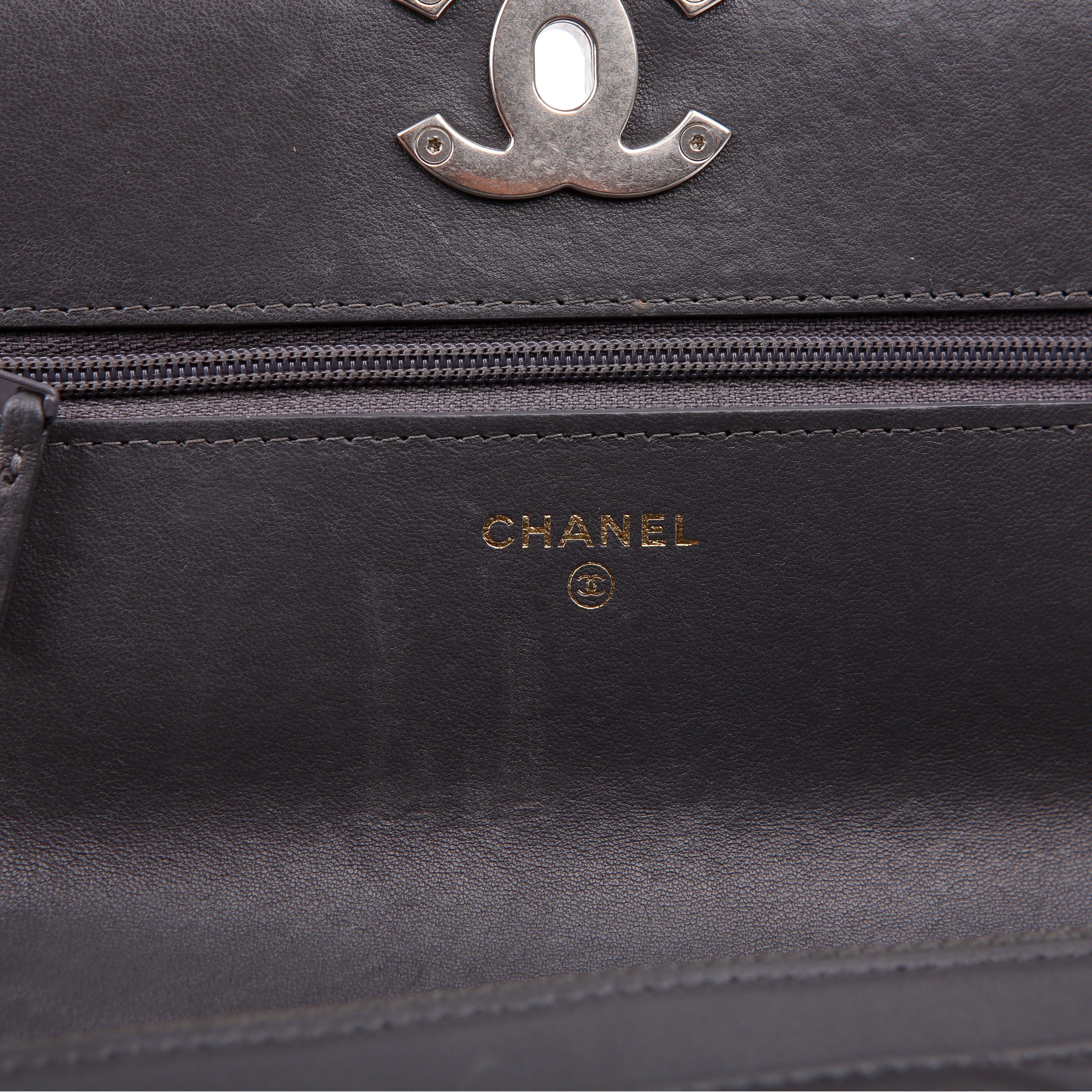 Chanel 19 WOC Quilted Lambskin Grey