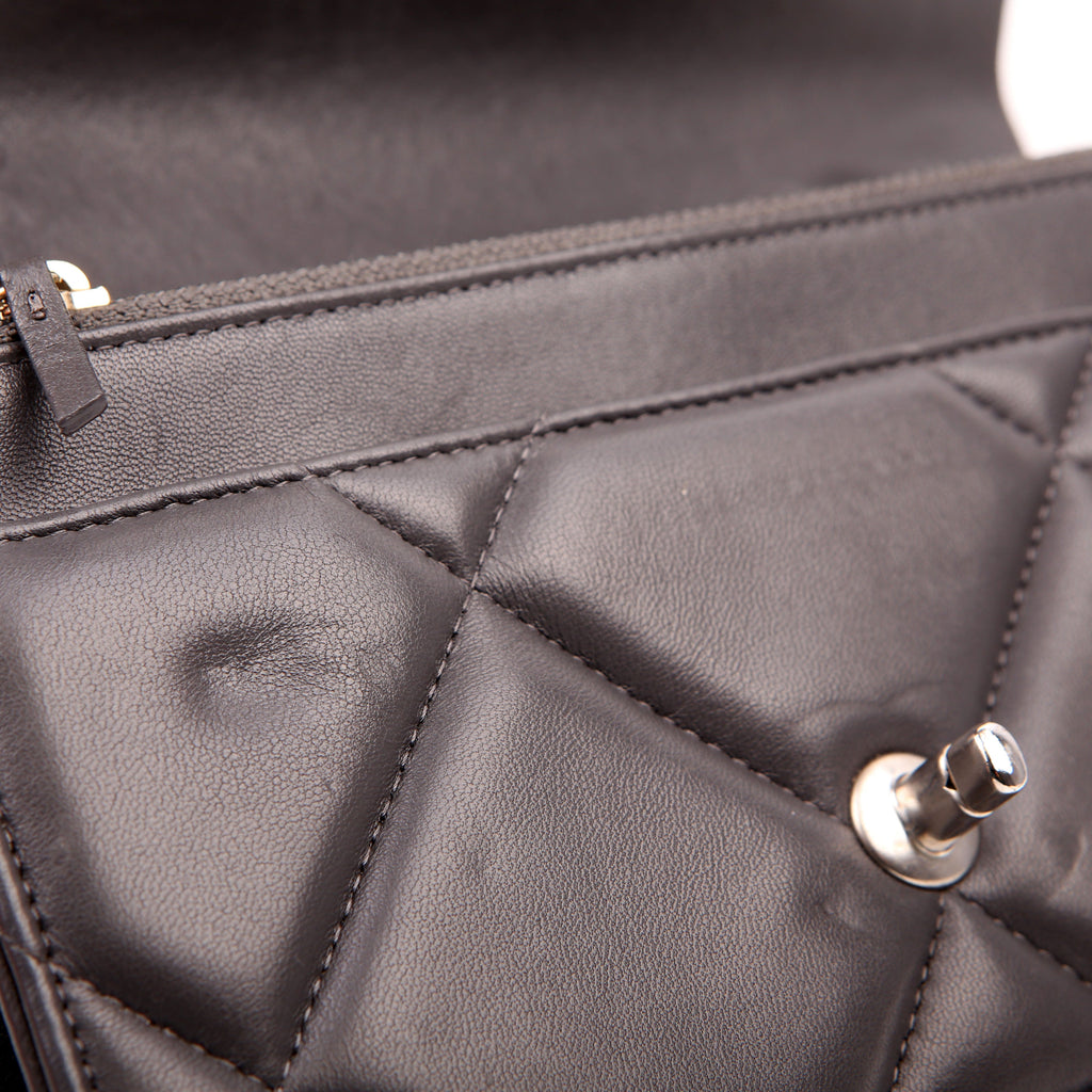 Chanel 19 WOC Quilted Lambskin Grey