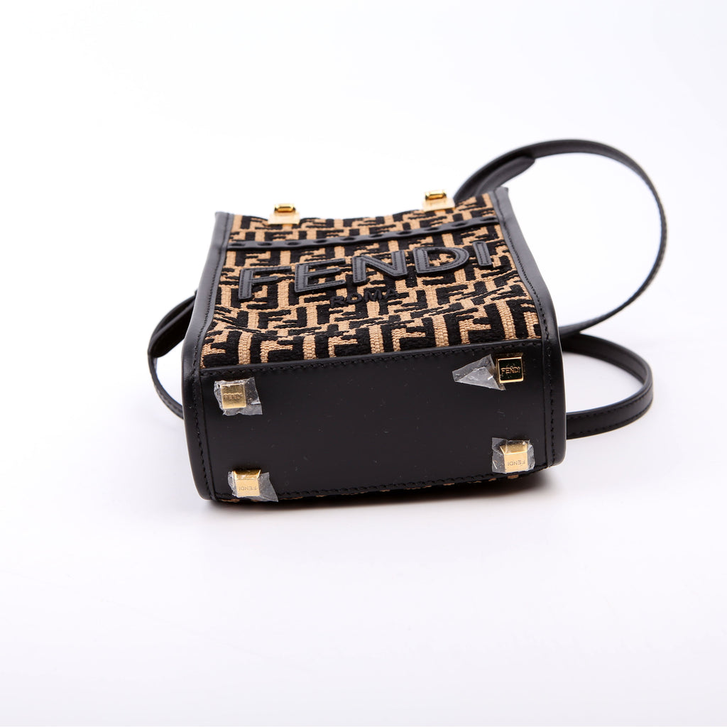 8BS051 Raffia FF Mini Sunshine Shopper