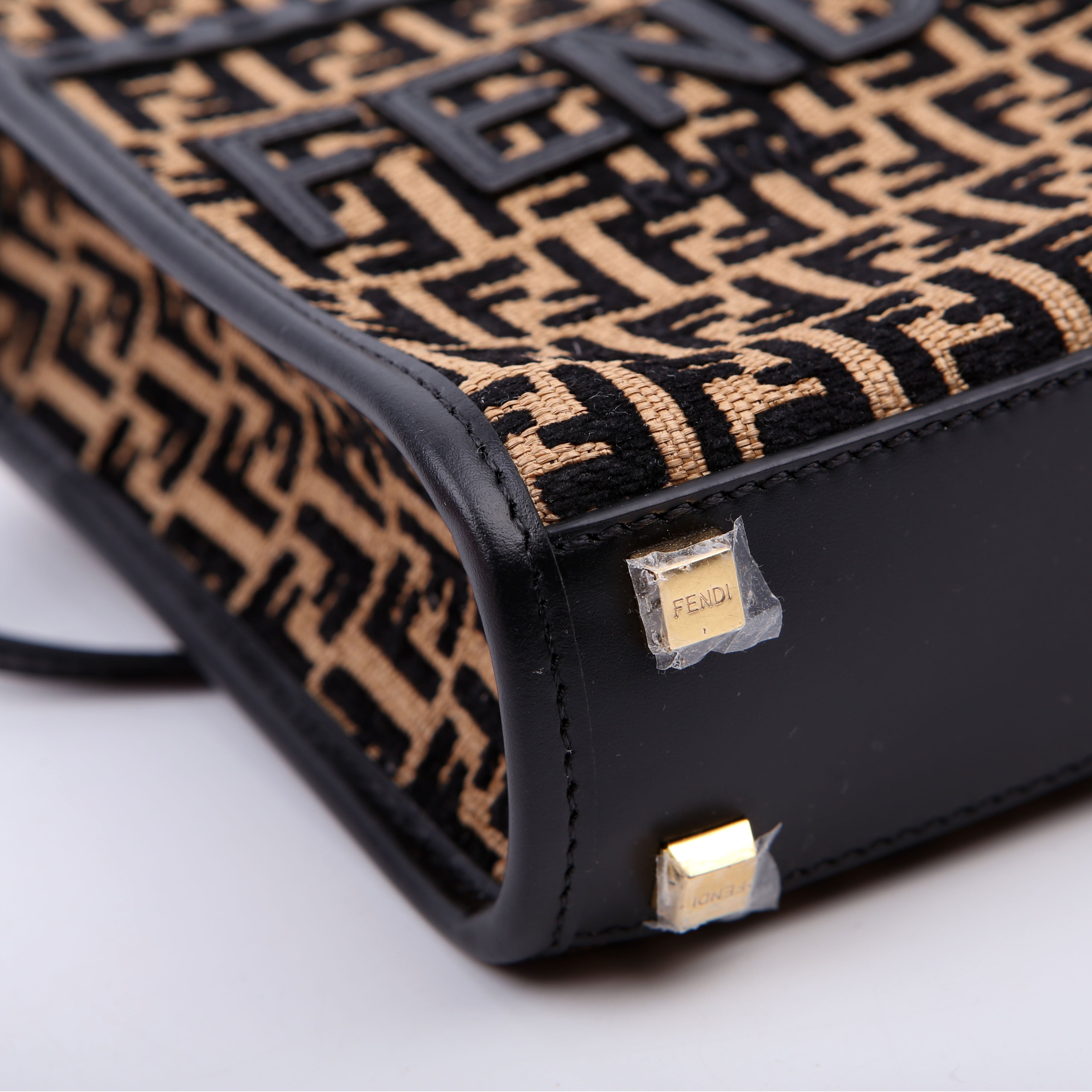8BS051 Raffia FF Mini Sunshine Shopper