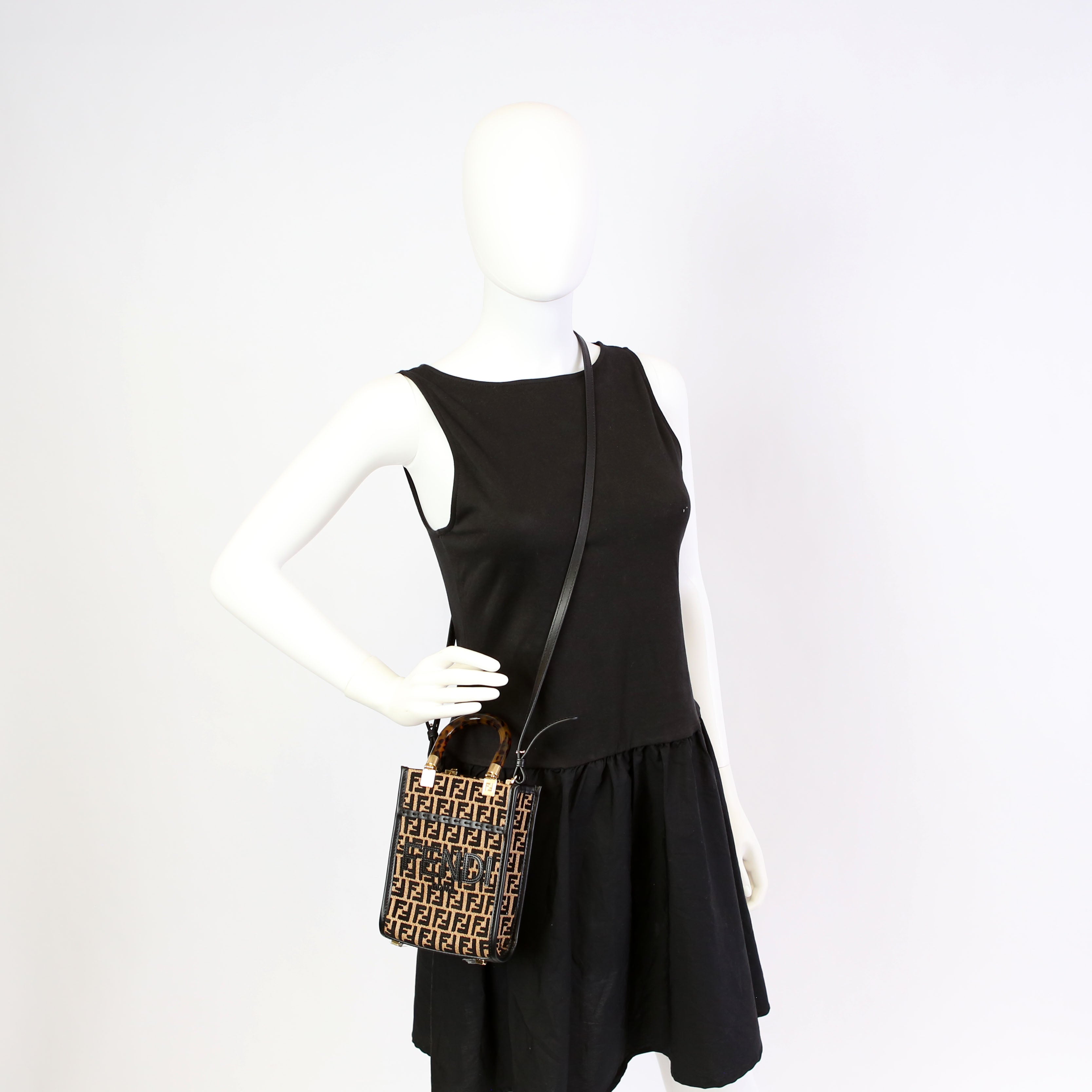 8BS051 Raffia FF Mini Sunshine Shopper