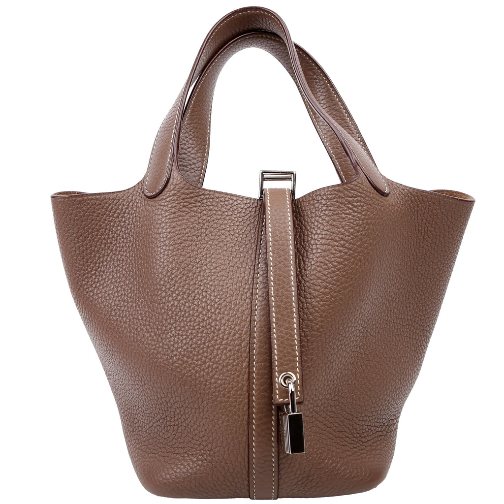 Hermes Picotin Lock PM Taurillon Clemence Taupe