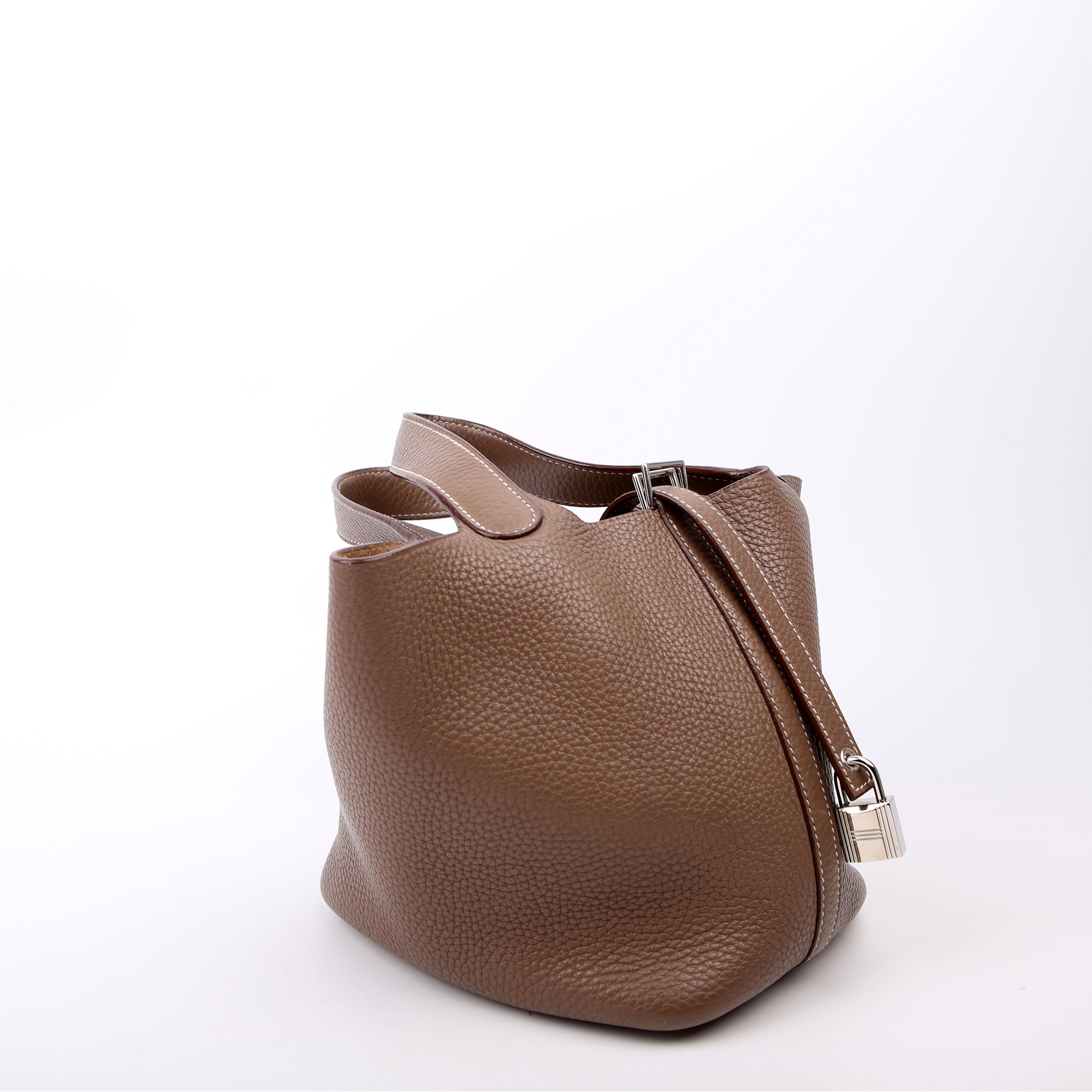 Hermes Picotin Lock PM Taurillon Clemence Taupe