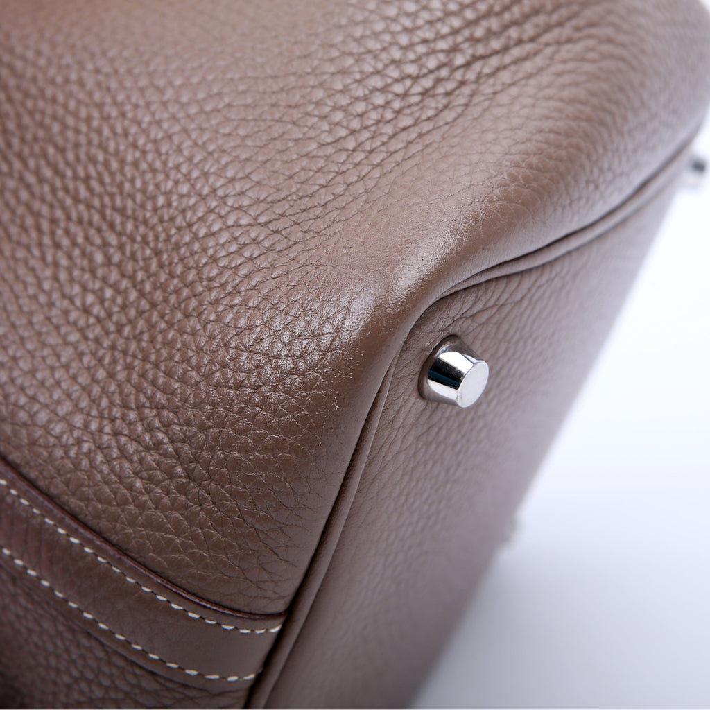 Hermes Picotin Lock PM Taurillon Clemence Taupe
