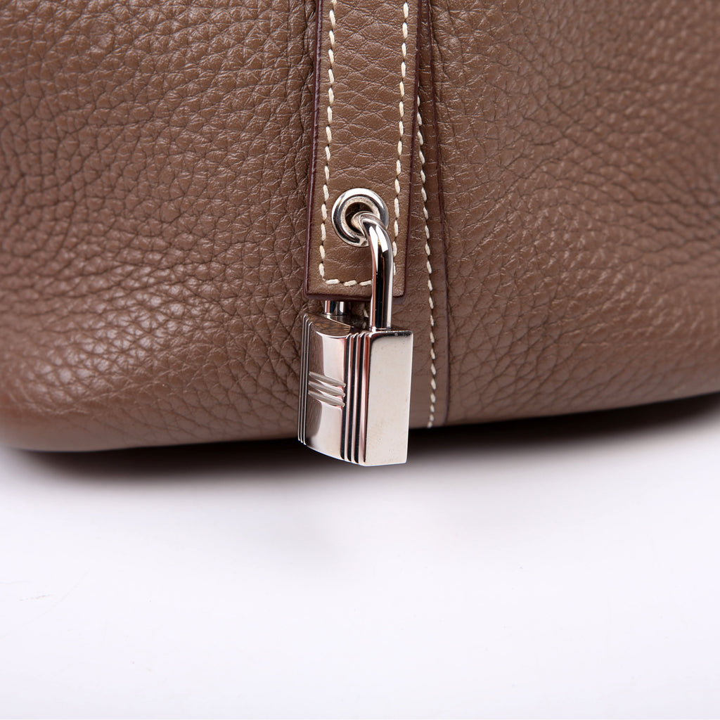 Hermes Picotin Lock PM Taurillon Clemence Taupe