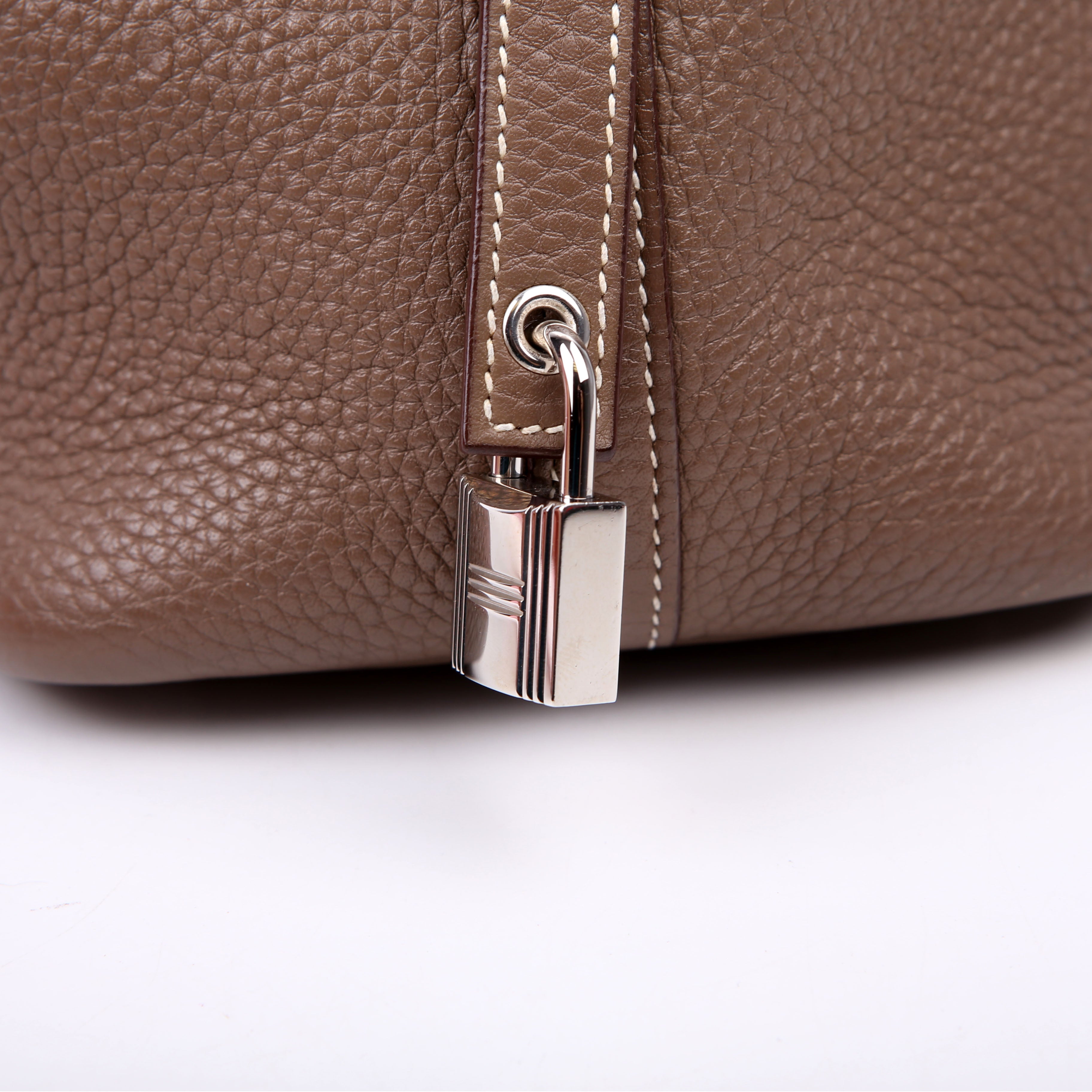 Hermes Picotin Lock PM Taurillon Clemence Taupe
