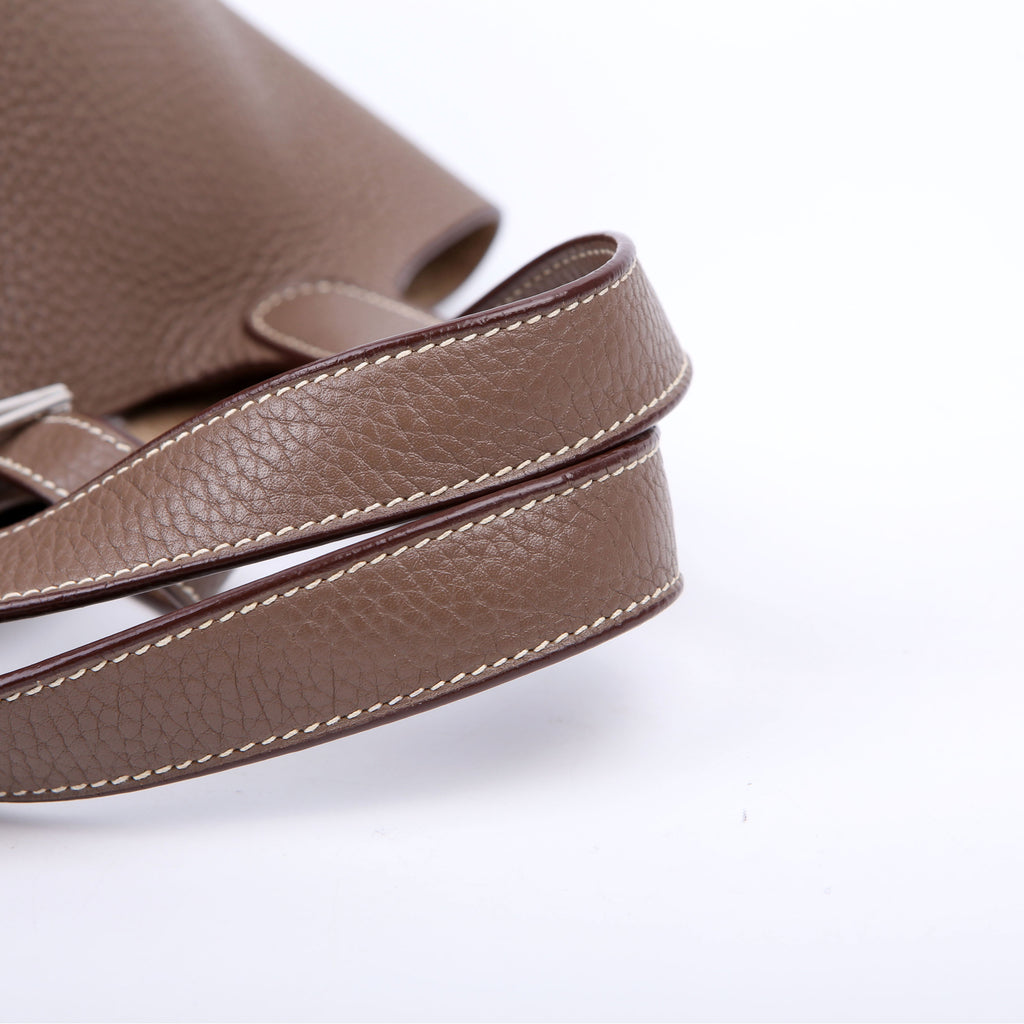 Hermes Picotin Lock PM Taurillon Clemence Taupe