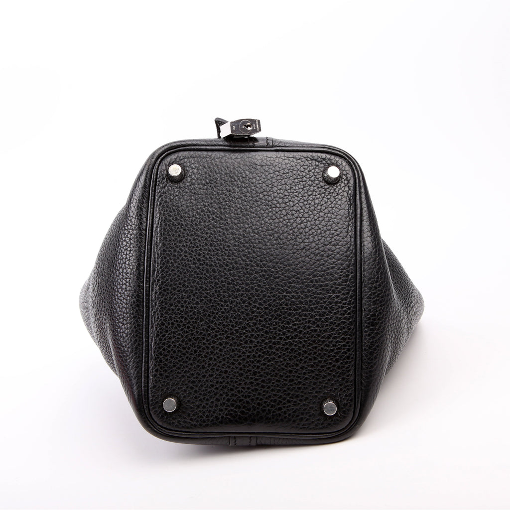 Picotin Lock PM Taurillon Clemence Black