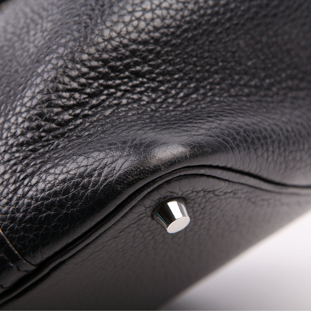 Picotin Lock PM Taurillon Clemence Black