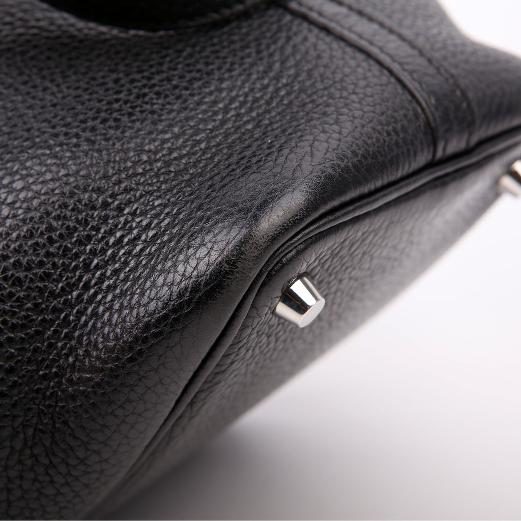 Picotin Lock PM Taurillon Clemence Black