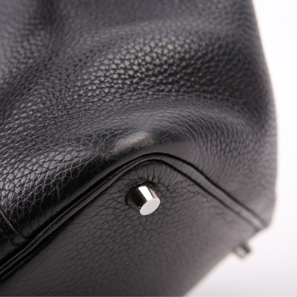 Picotin Lock PM Taurillon Clemence Black