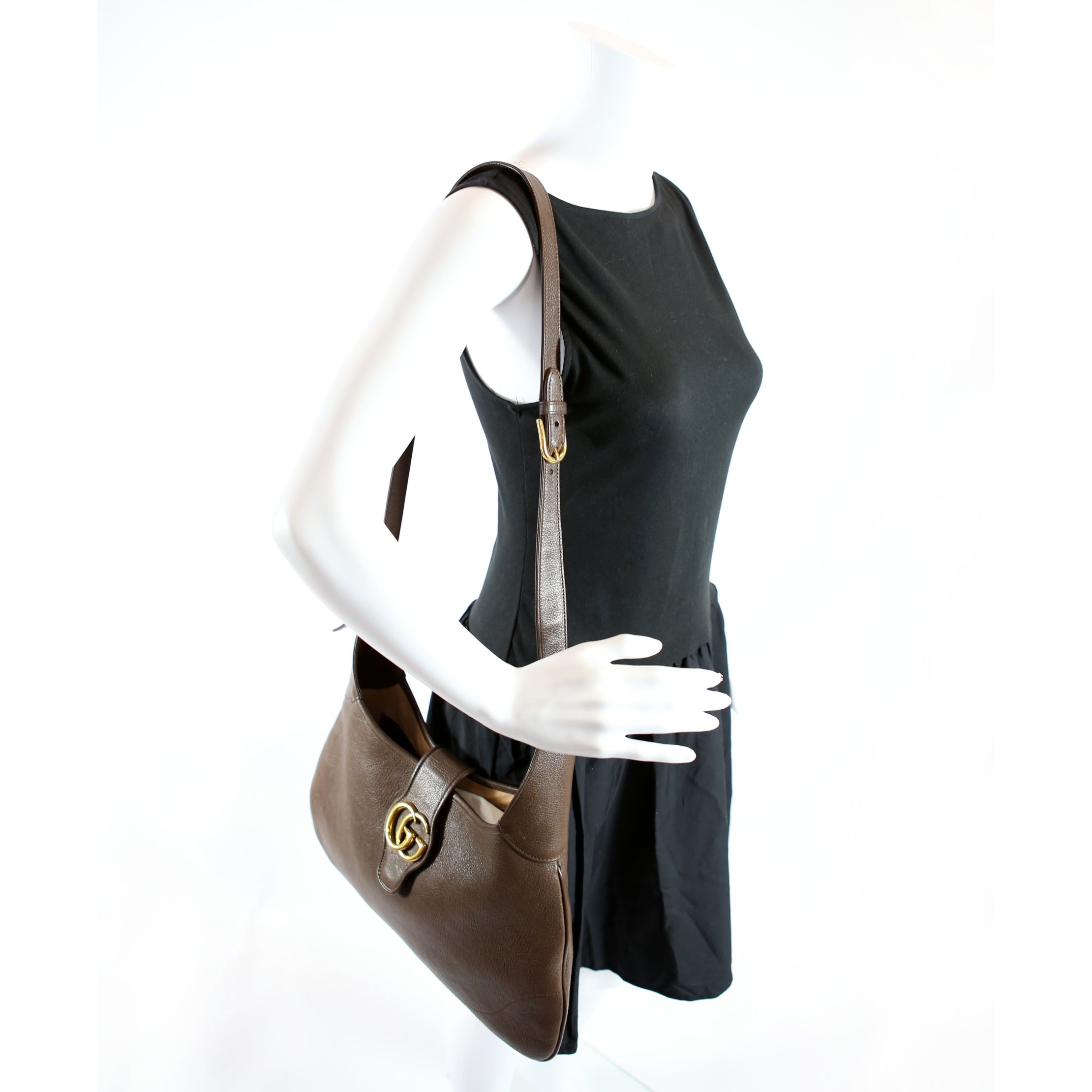 825933 Aphrodite Medium Hobo Brown/Gold