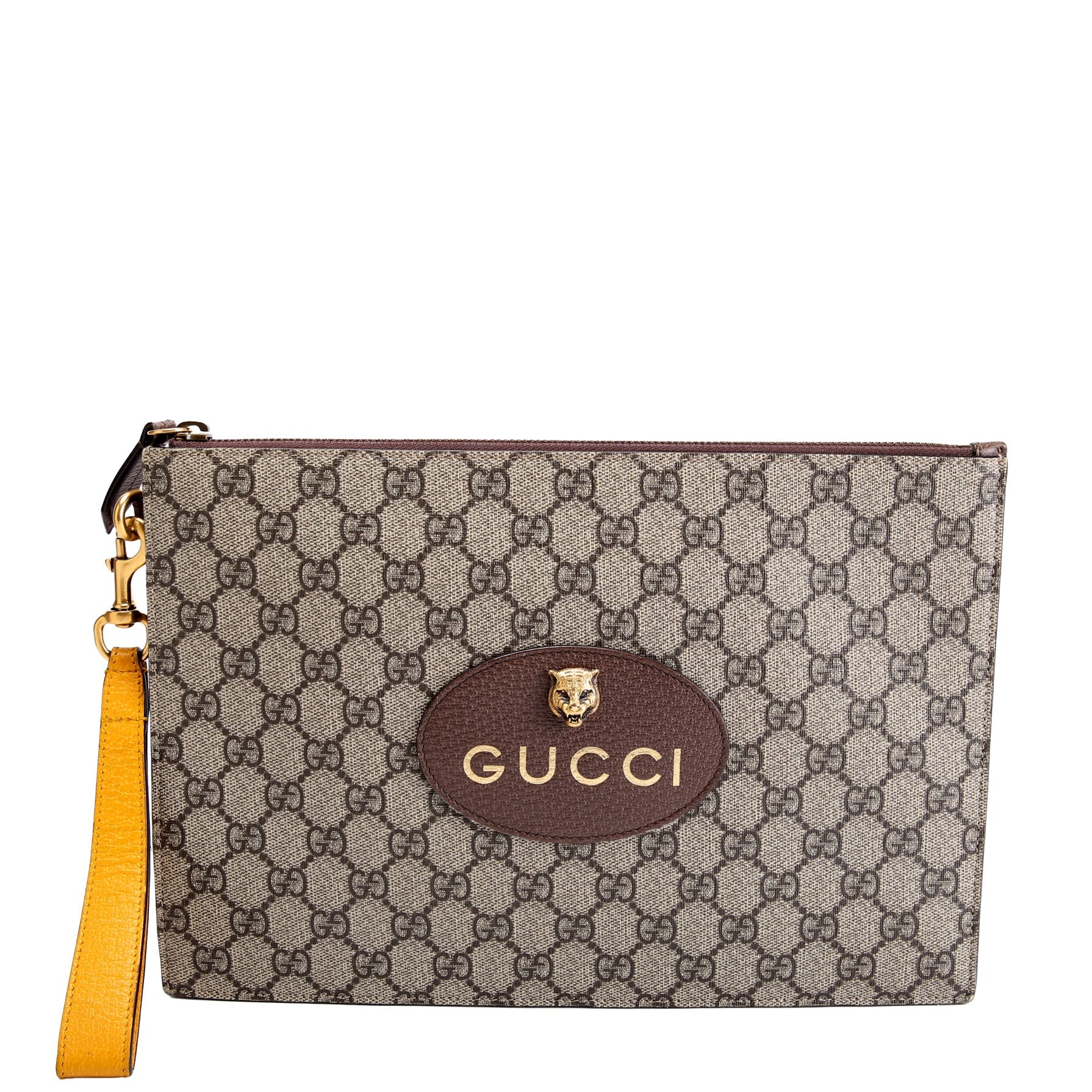 473956 Neo Vintage Pouch Brown/Beige/Yellow
