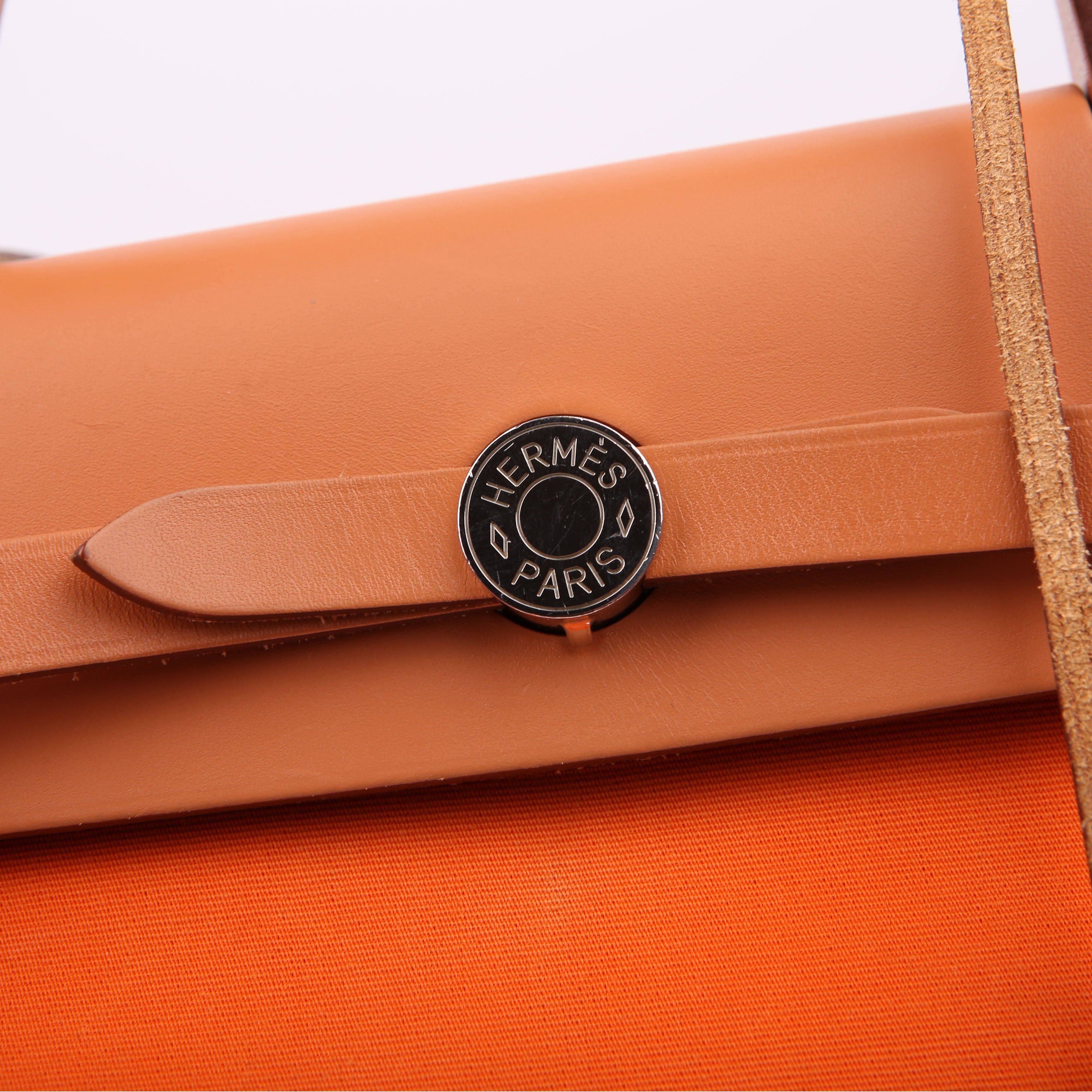 Hermes Herbag 31 Zip Orange