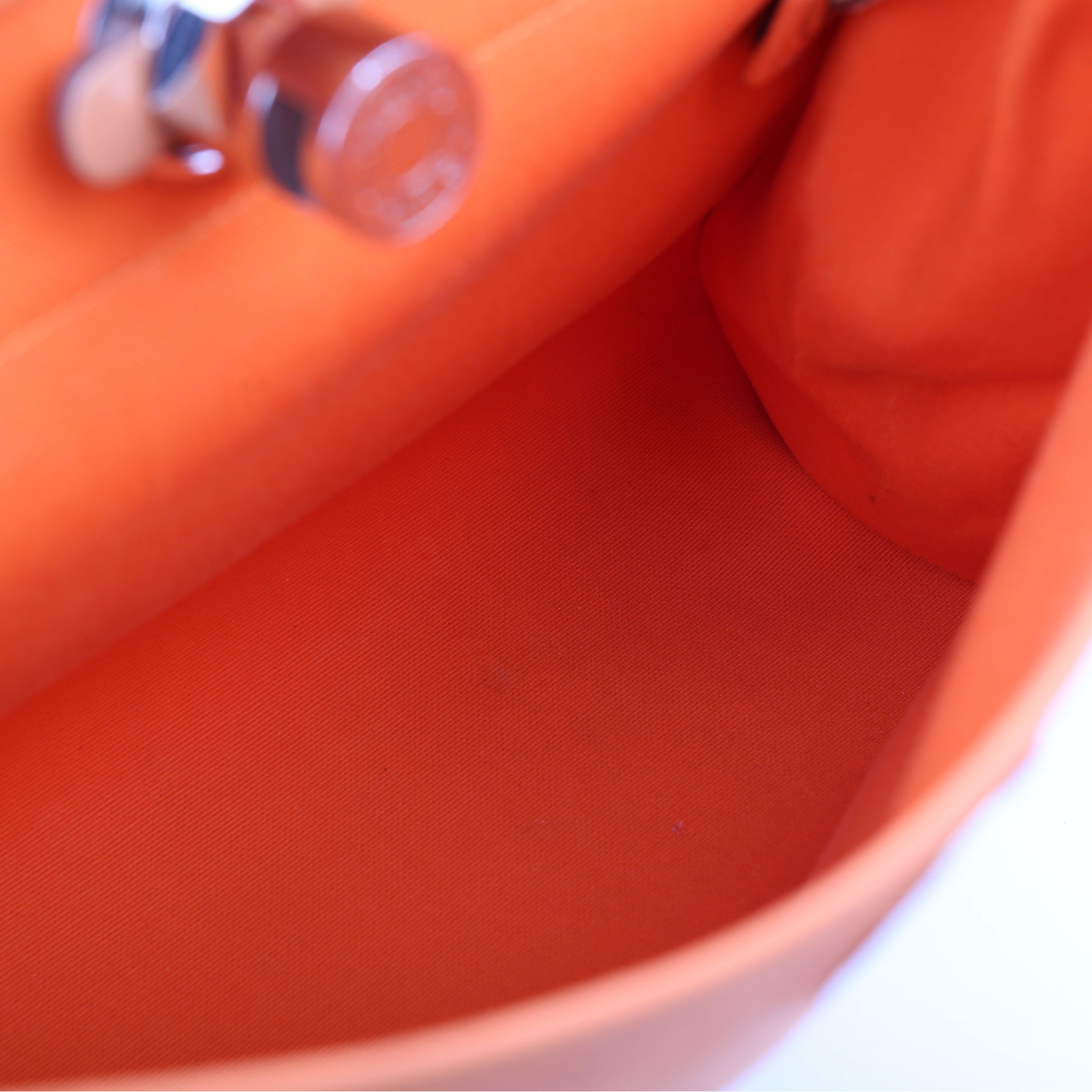 Hermes Herbag 31 Zip Orange