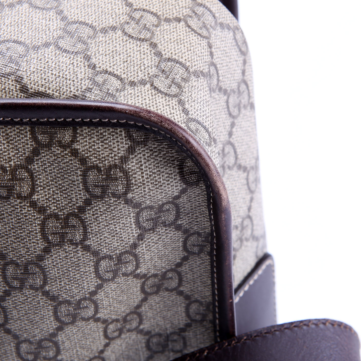 211130 GG Web Flap Messenger Medium Brown/Beige