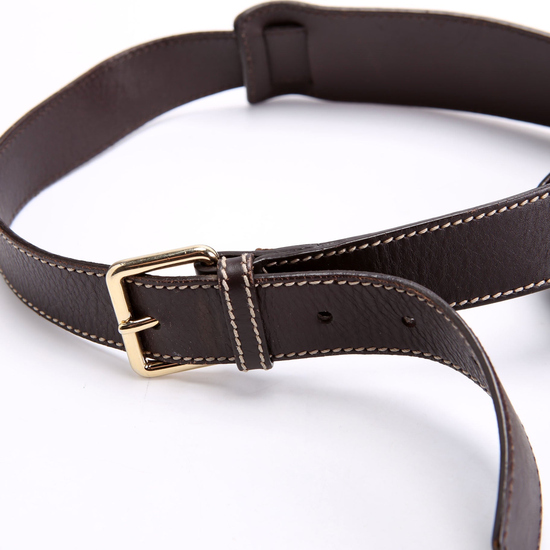 211130 GG Web Flap Messenger Medium Brown/Beige