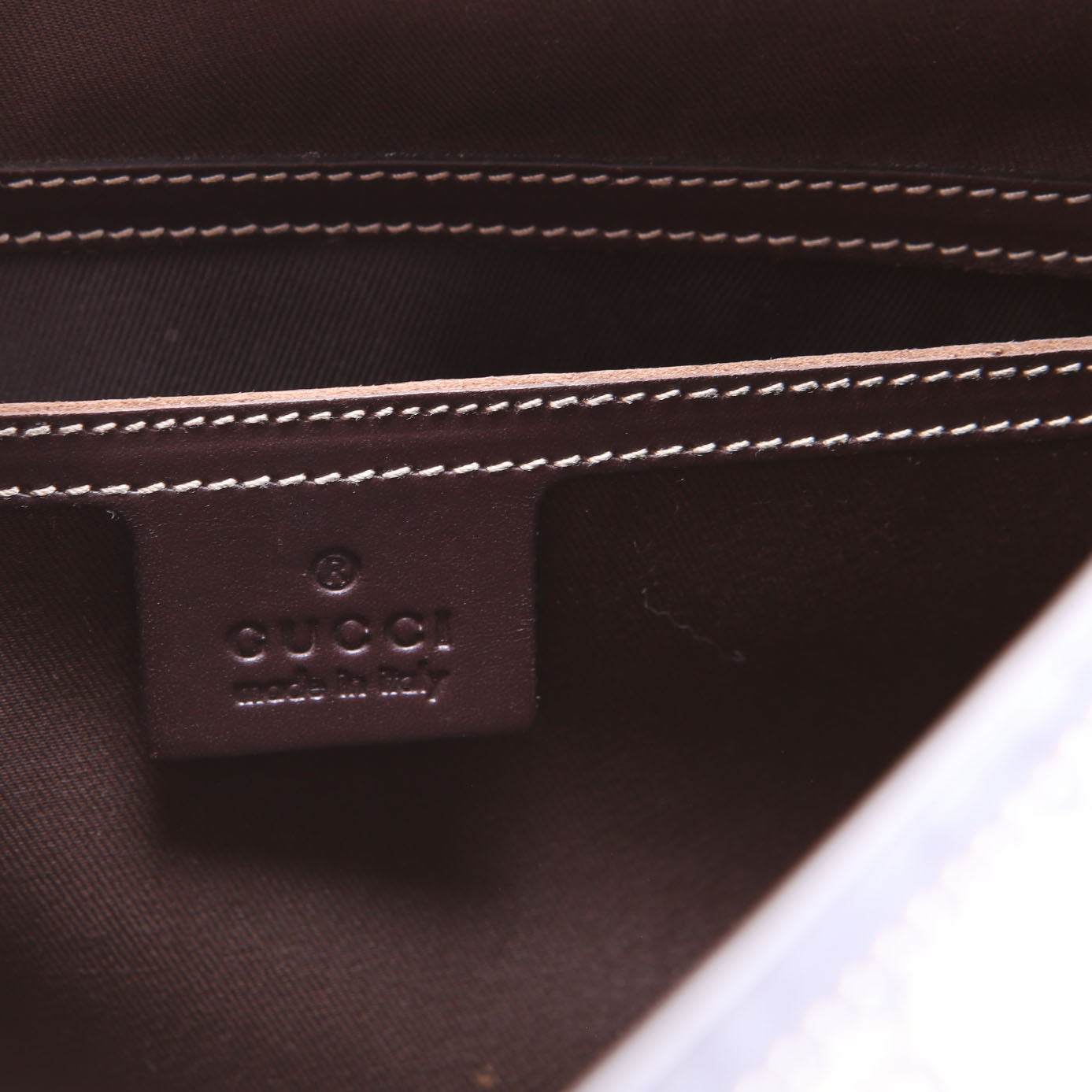 211130 GG Web Flap Messenger Medium Brown/Beige