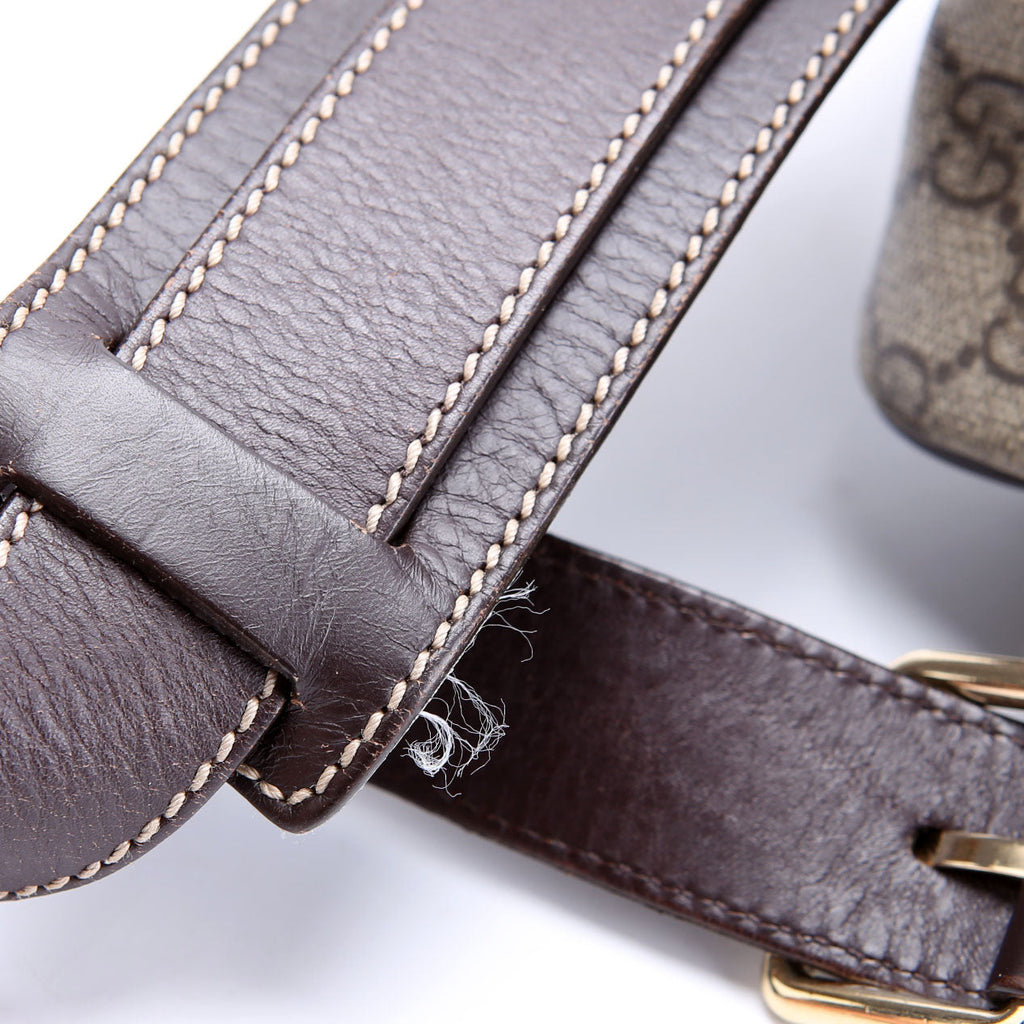 211130 GG Web Flap Messenger Medium Brown/Beige